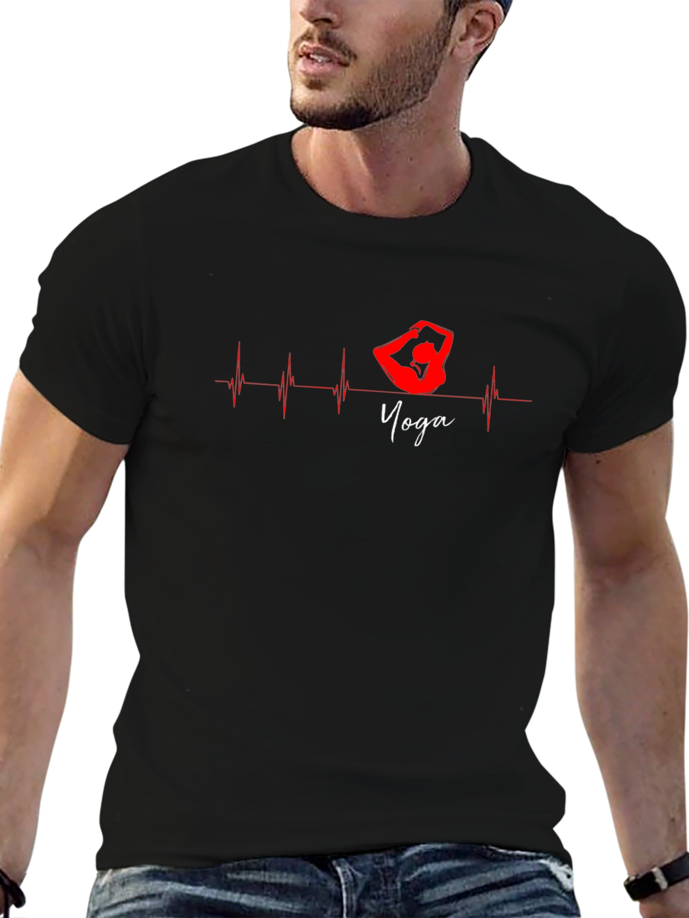 Yoga Heartbeat Graphic Tee