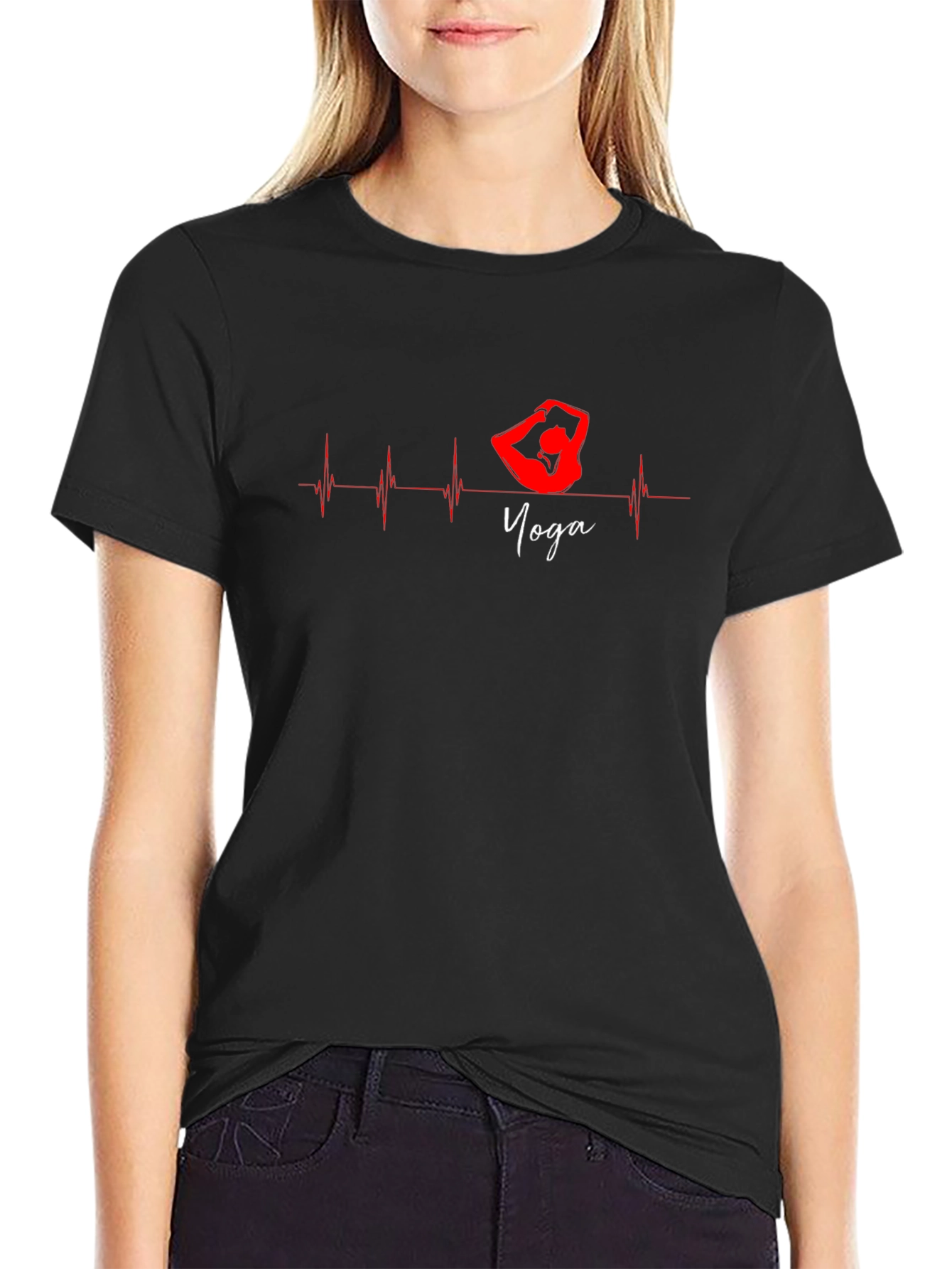 Yoga Heartbeat Graphic Tee