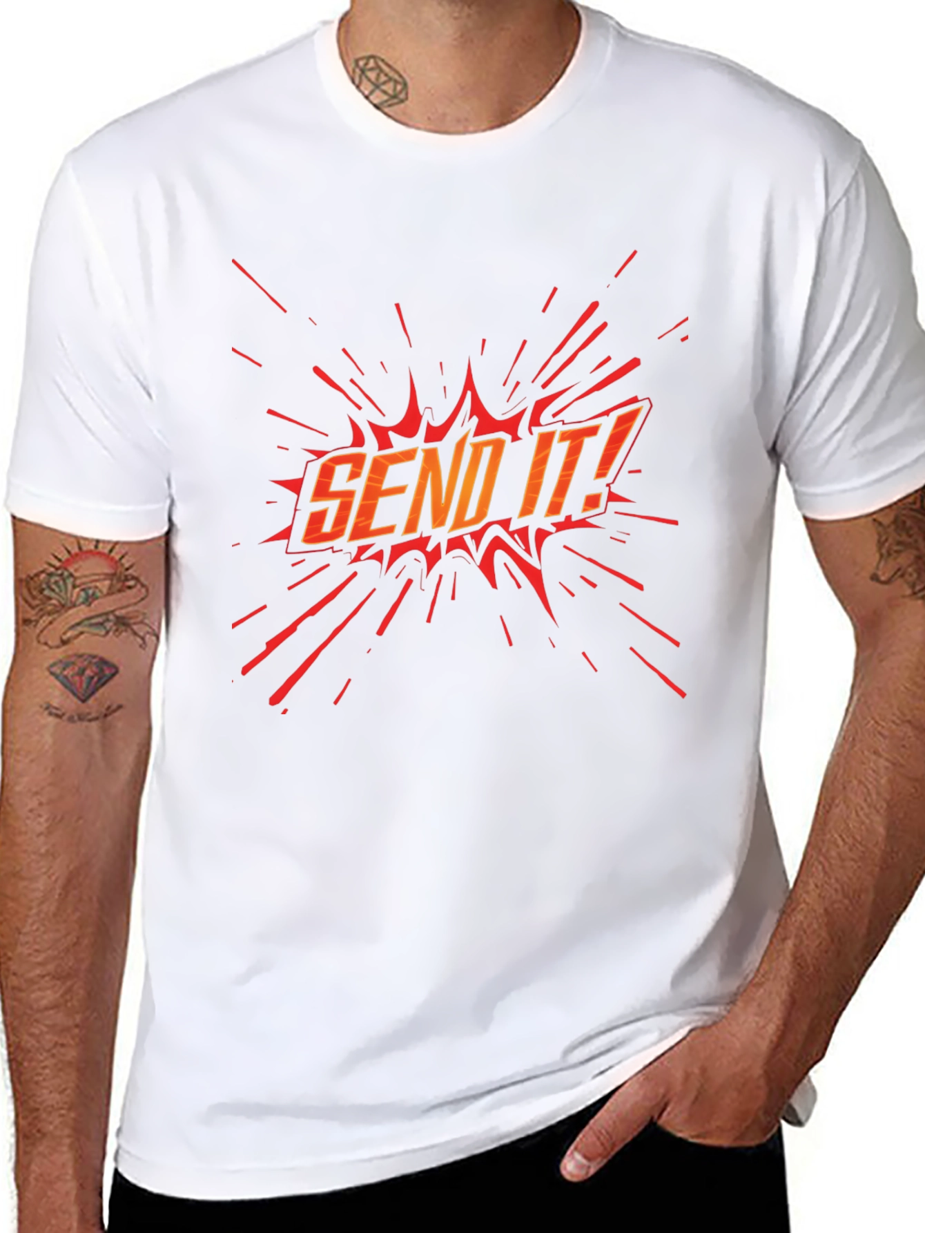 Send It! Graphic Black T-Shirt