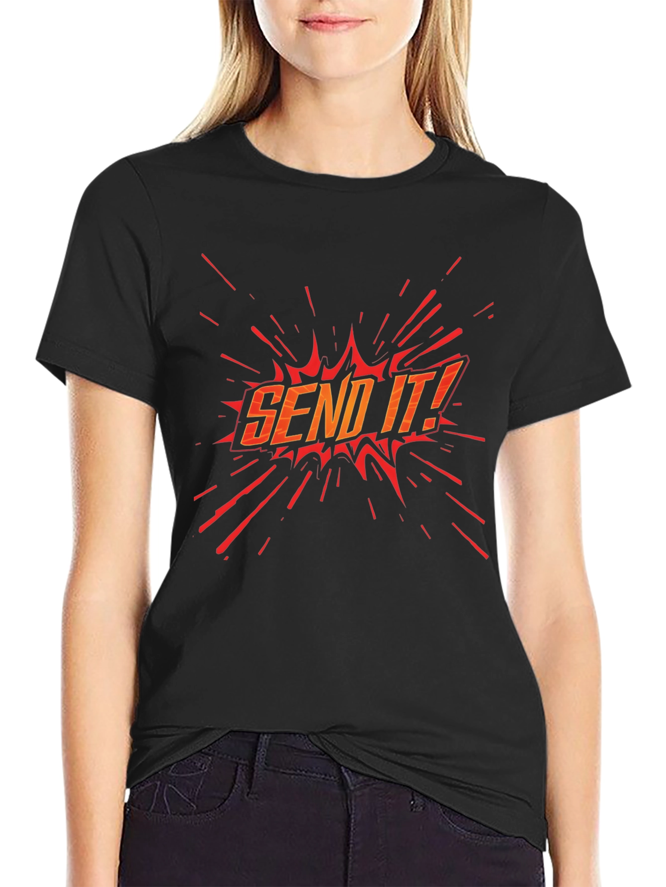 Send It! Graphic Black T-Shirt