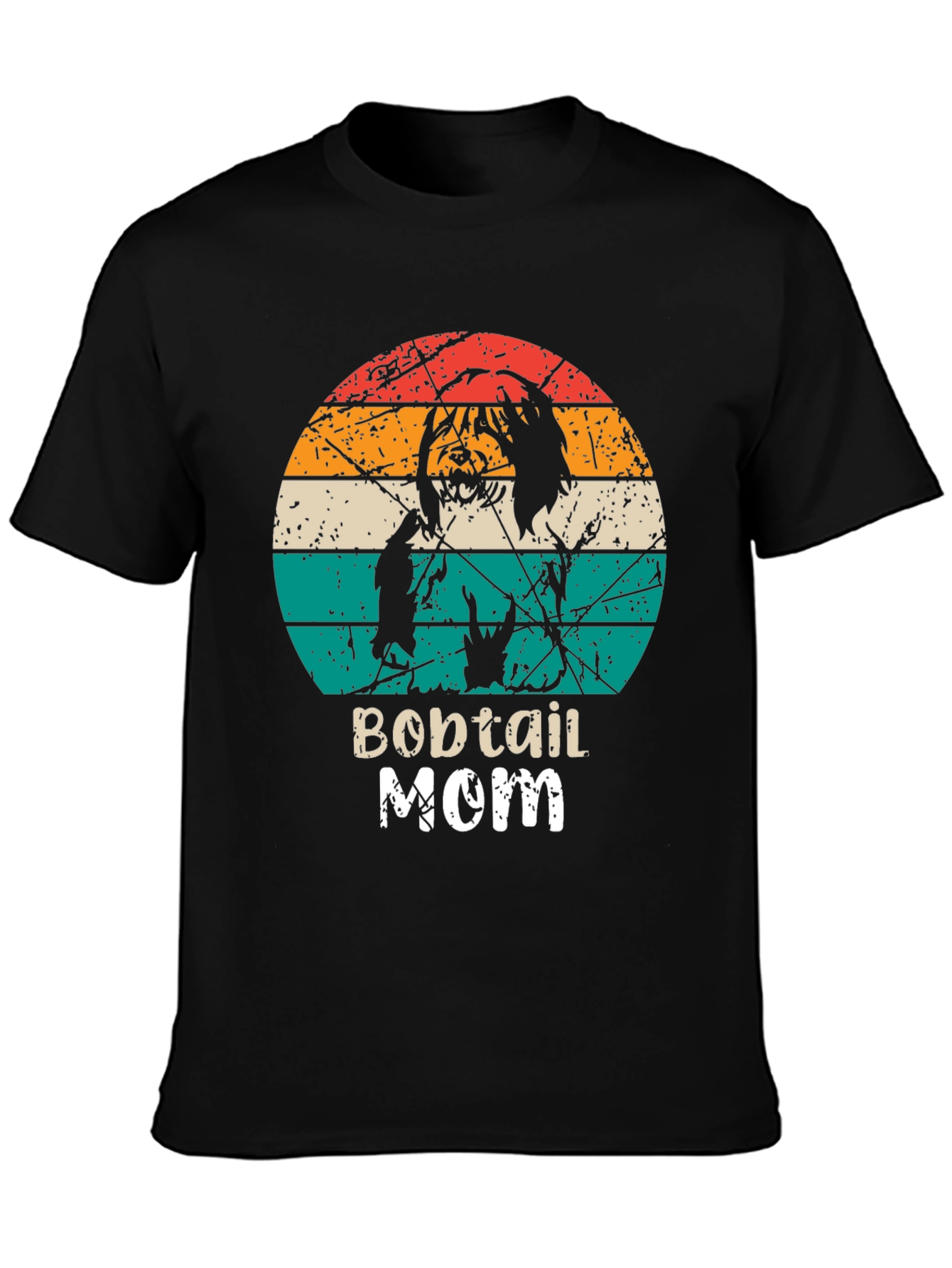 Bobtail Mom Retro T-Shirt