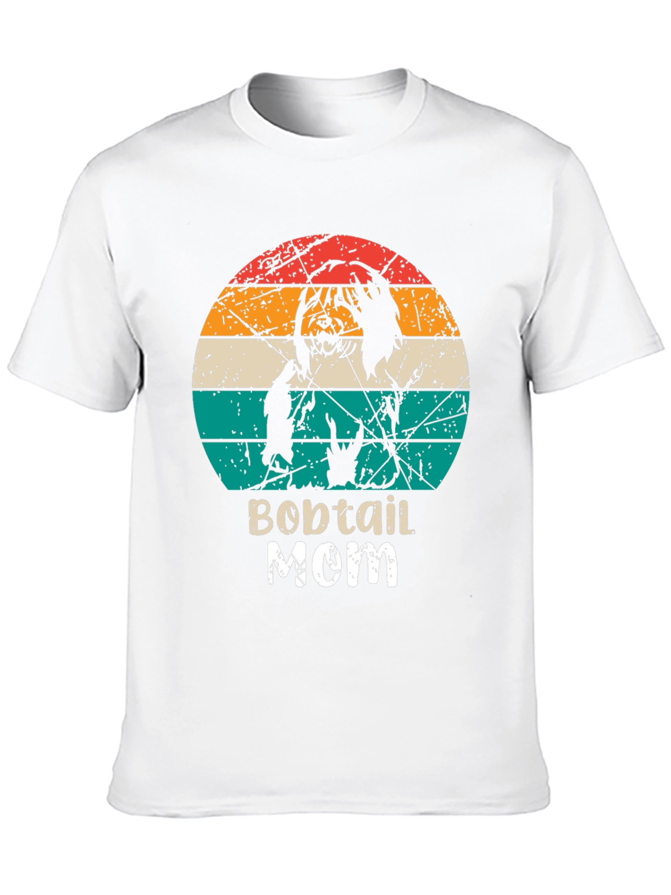 Bobtail Mom Retro T-Shirt
