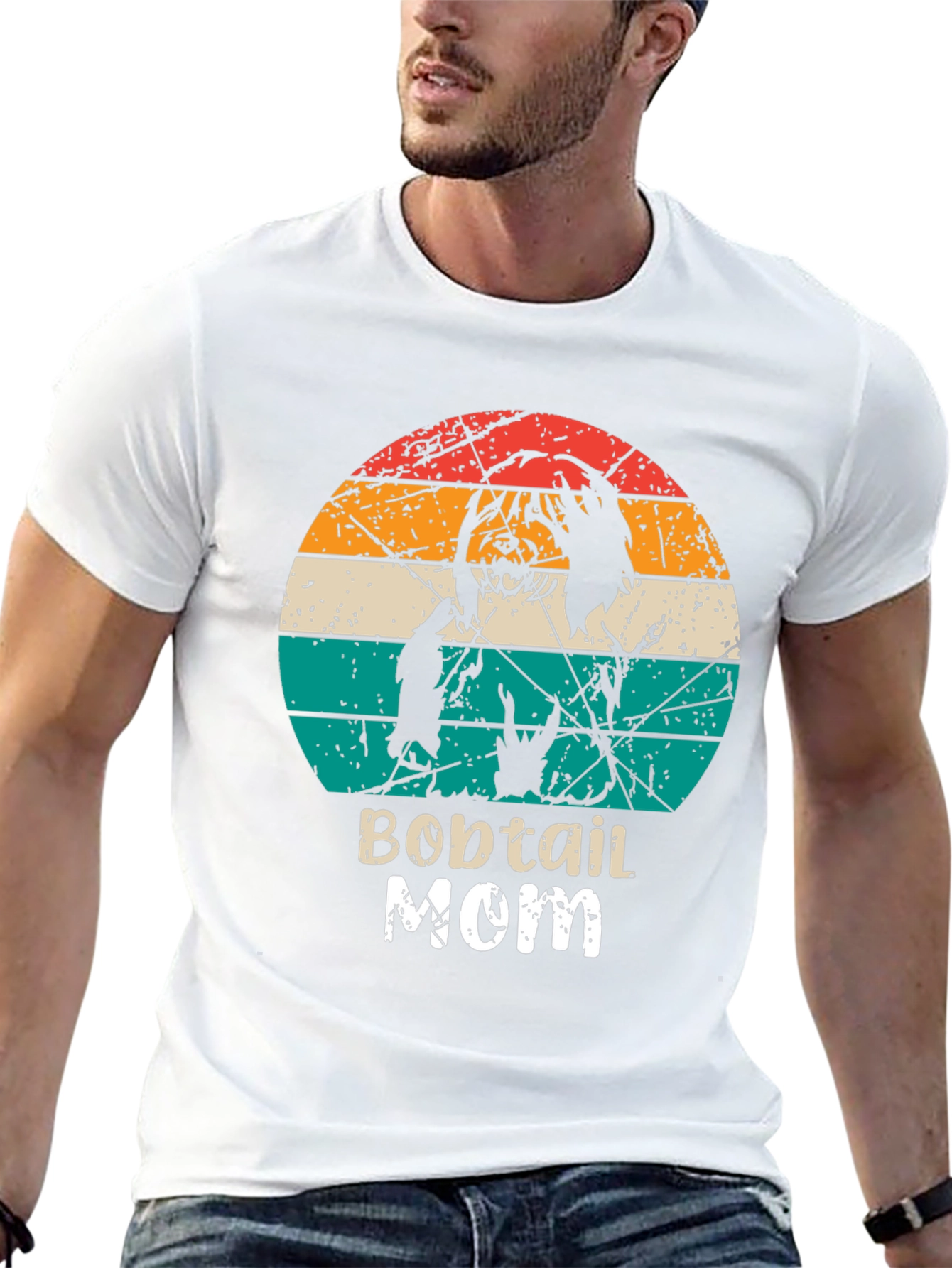 Bobtail Mom Retro T-Shirt