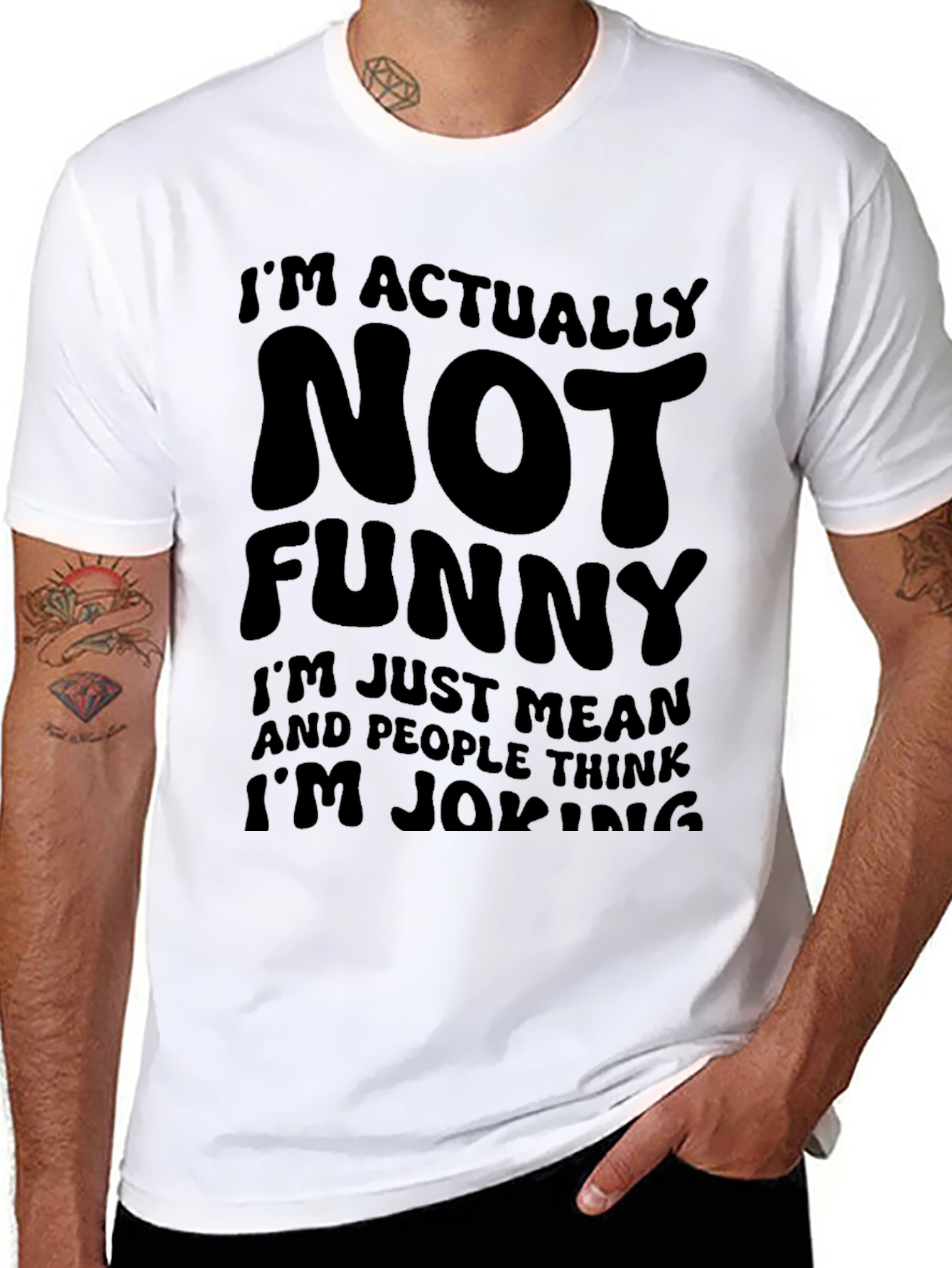 Funny Graphic T-Shirt - Im Actually Not Funny