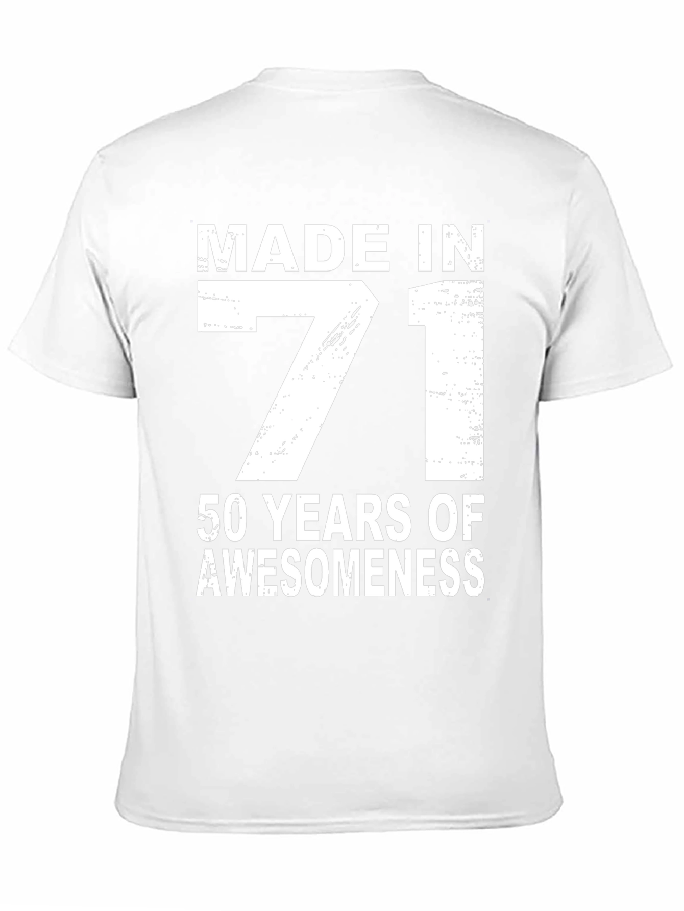 Made in 71 50 Years of Awesomeness Black T-Shirt