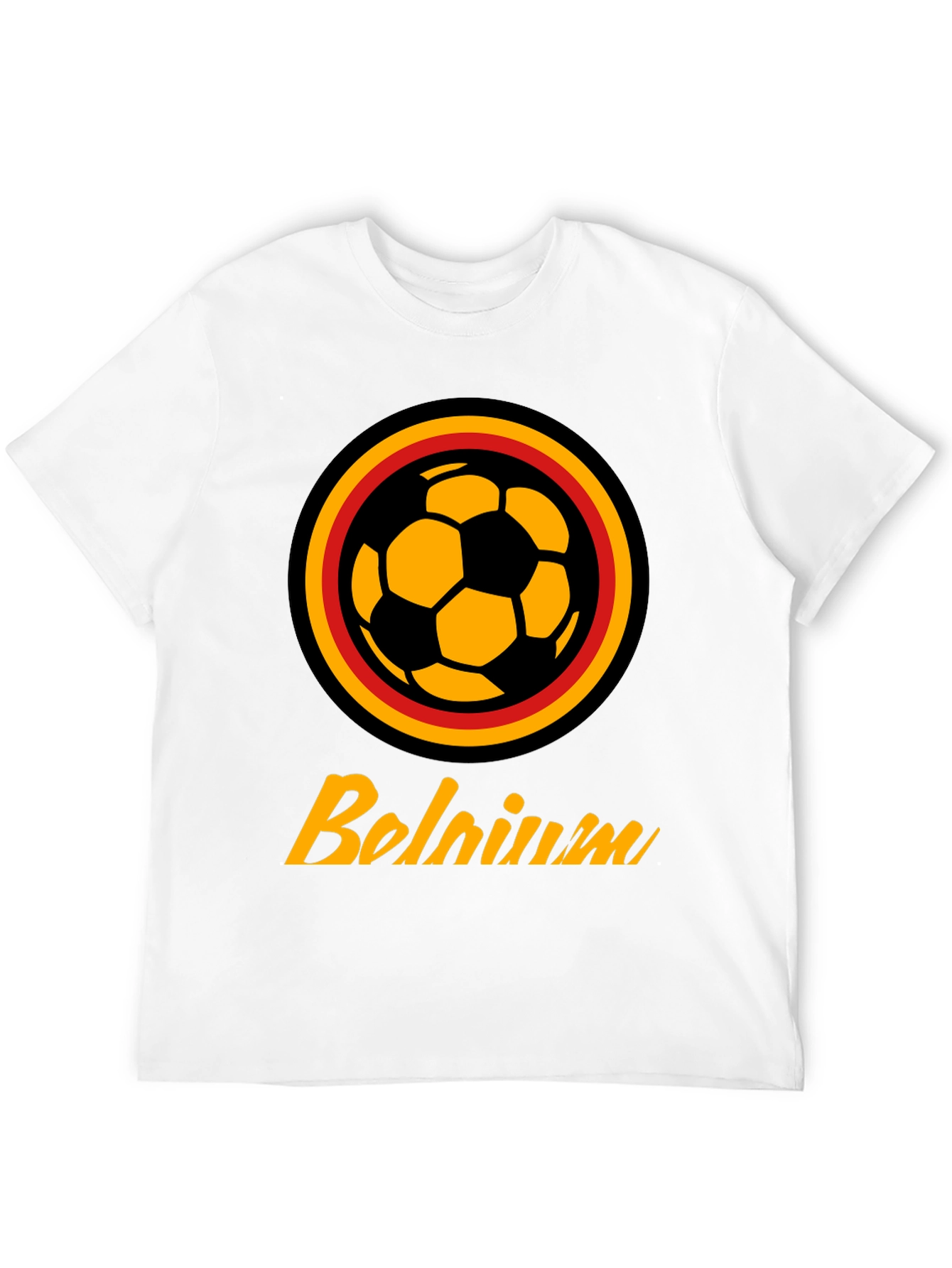 Belgium Soccer T-Shirt - Black Fan Apparel