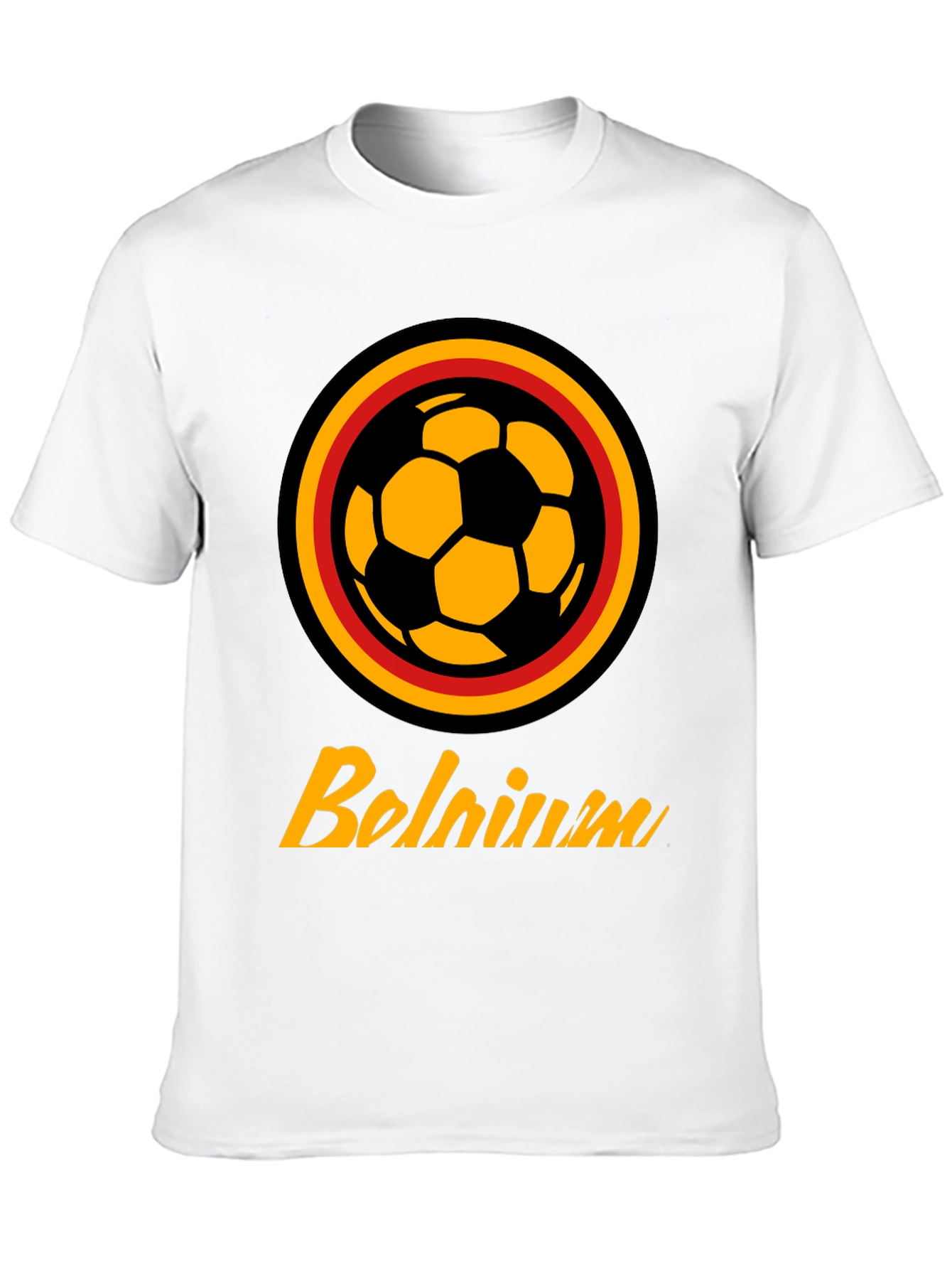 Belgium Soccer T-Shirt - Black Fan Apparel