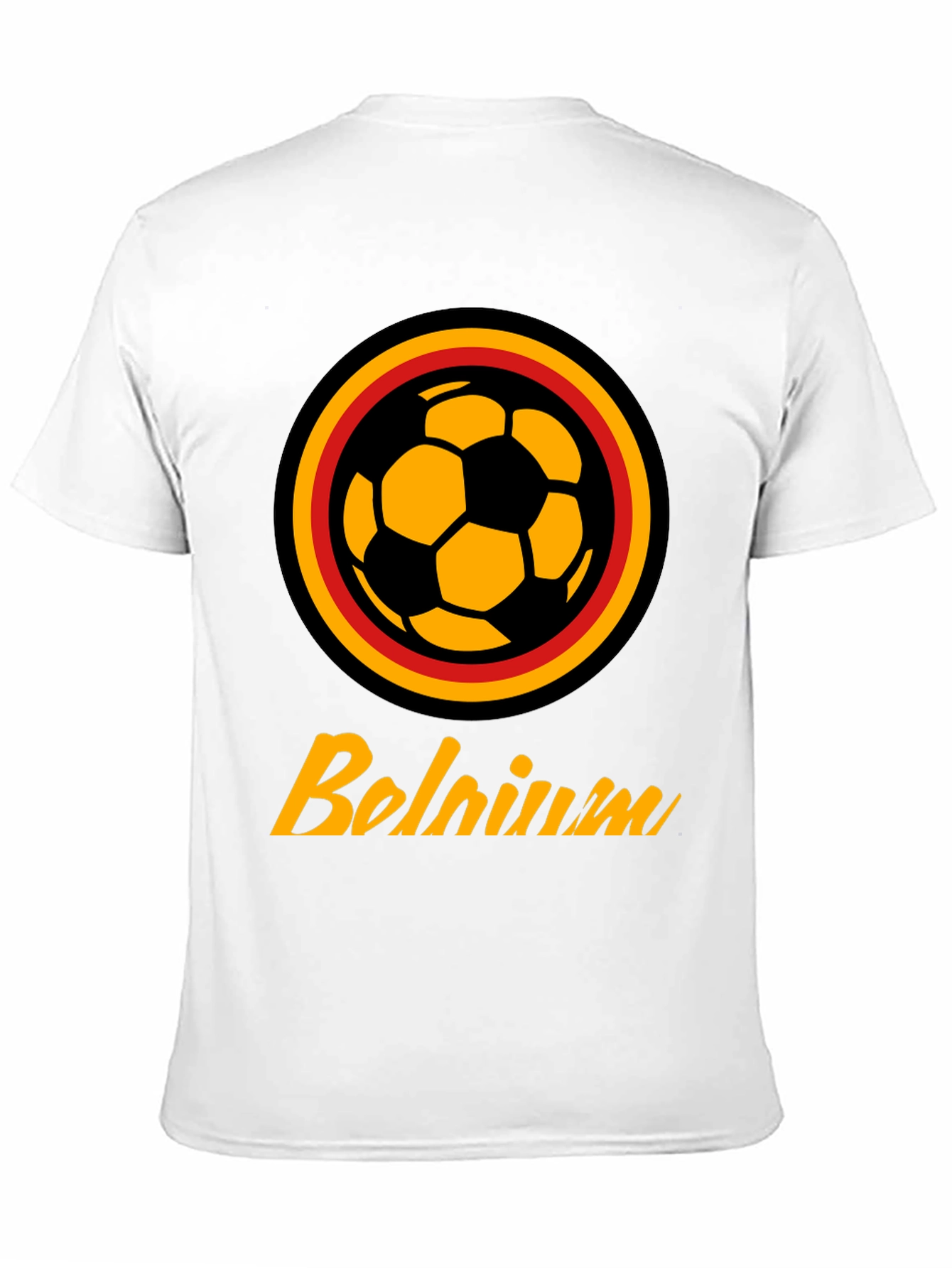 Belgium Soccer T-Shirt - Black Fan Apparel
