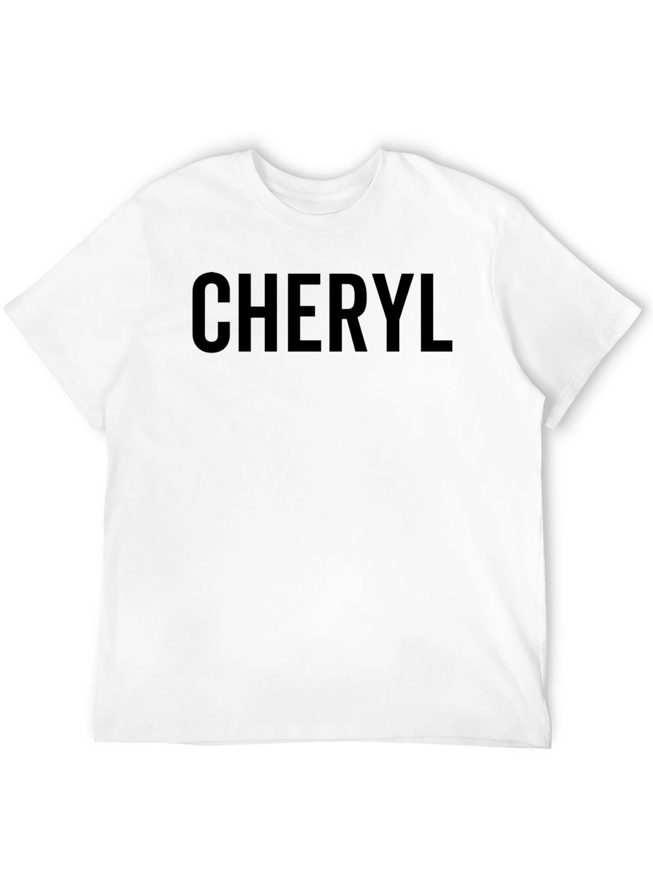 Cheryl Name Tee - Personalized Black T-Shirt