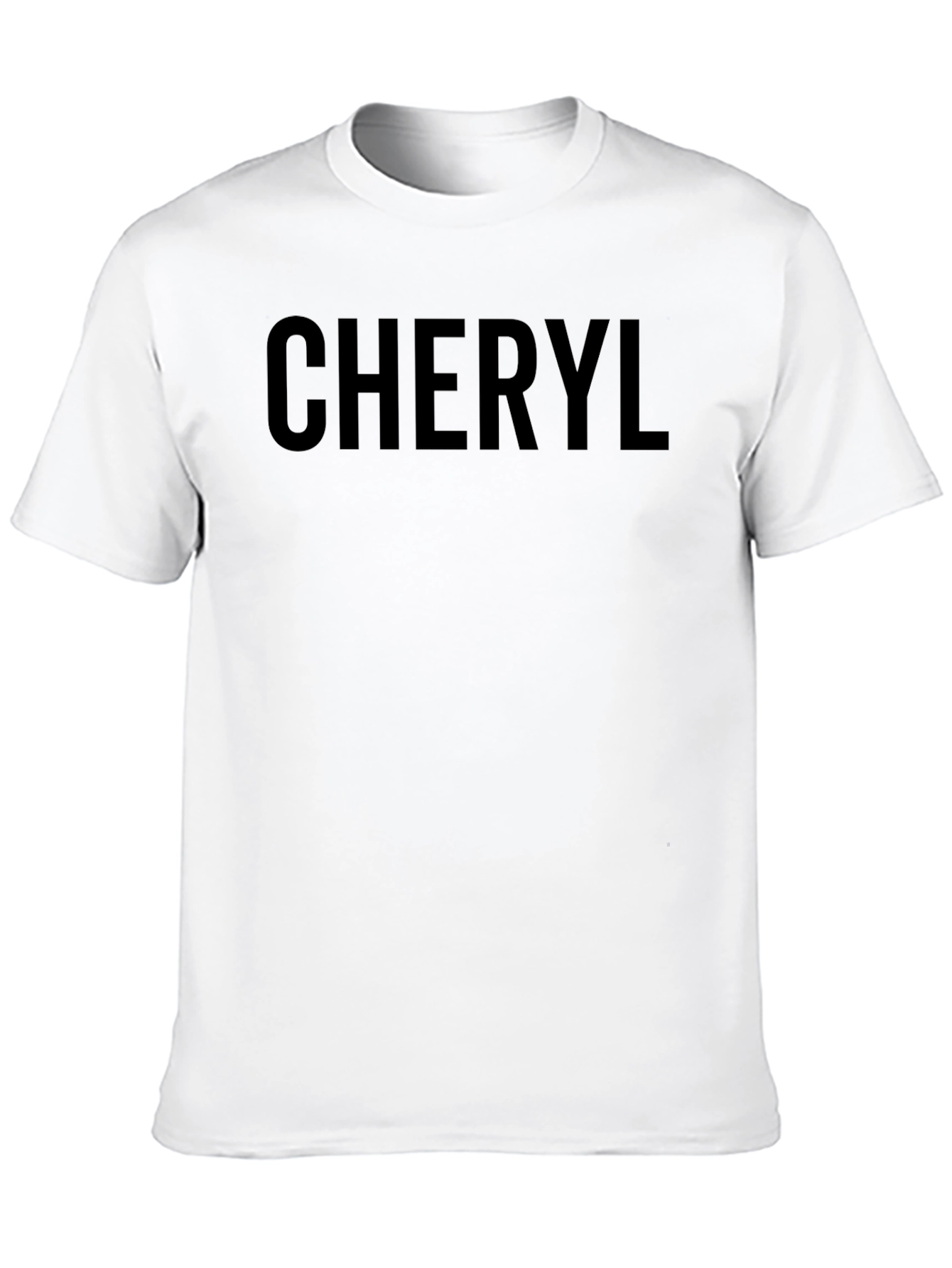 Cheryl Name Tee - Personalized Black T-Shirt