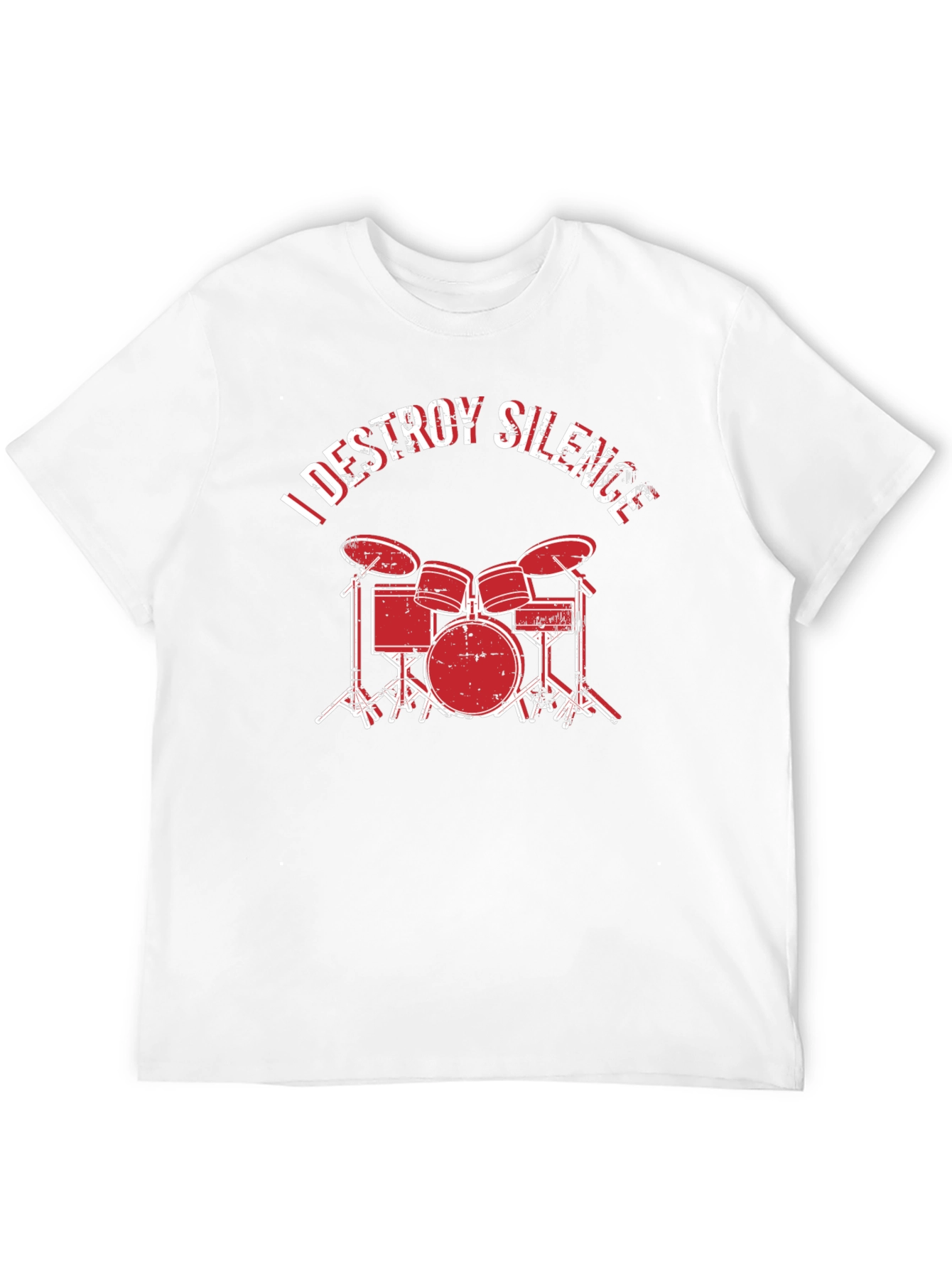 I Destroy Silence Drummer T-Shirt - Black