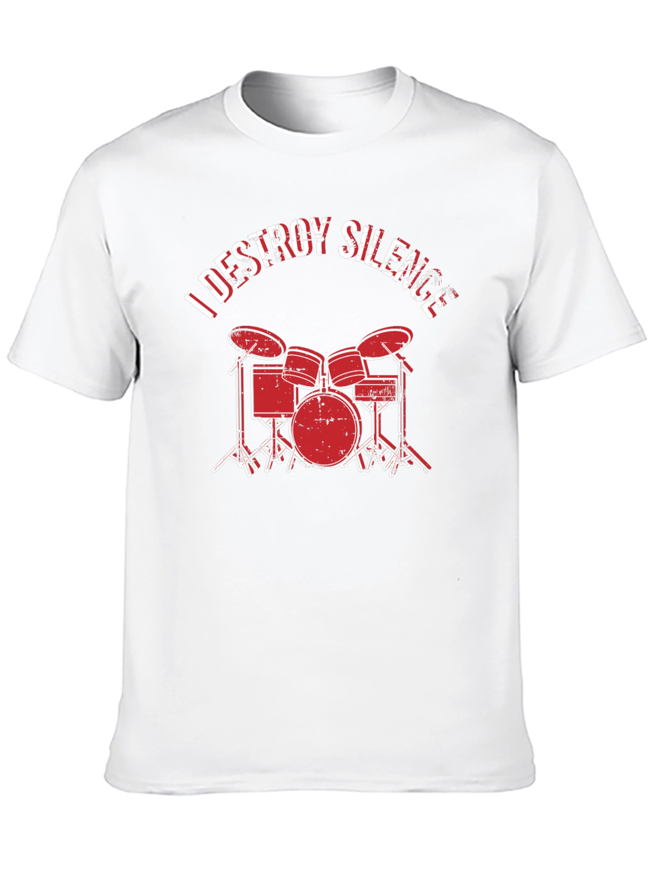 I Destroy Silence Drummer T-Shirt - Black