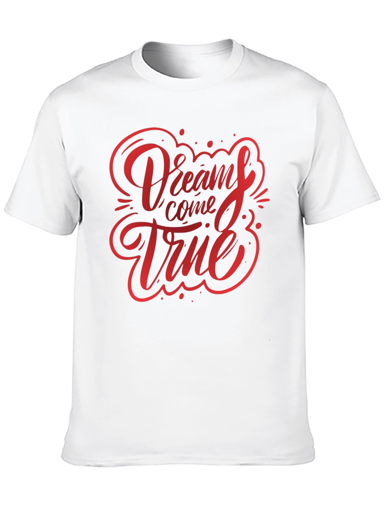 Dreams Come True Graphic Tee - Black Cotton T-Shirt