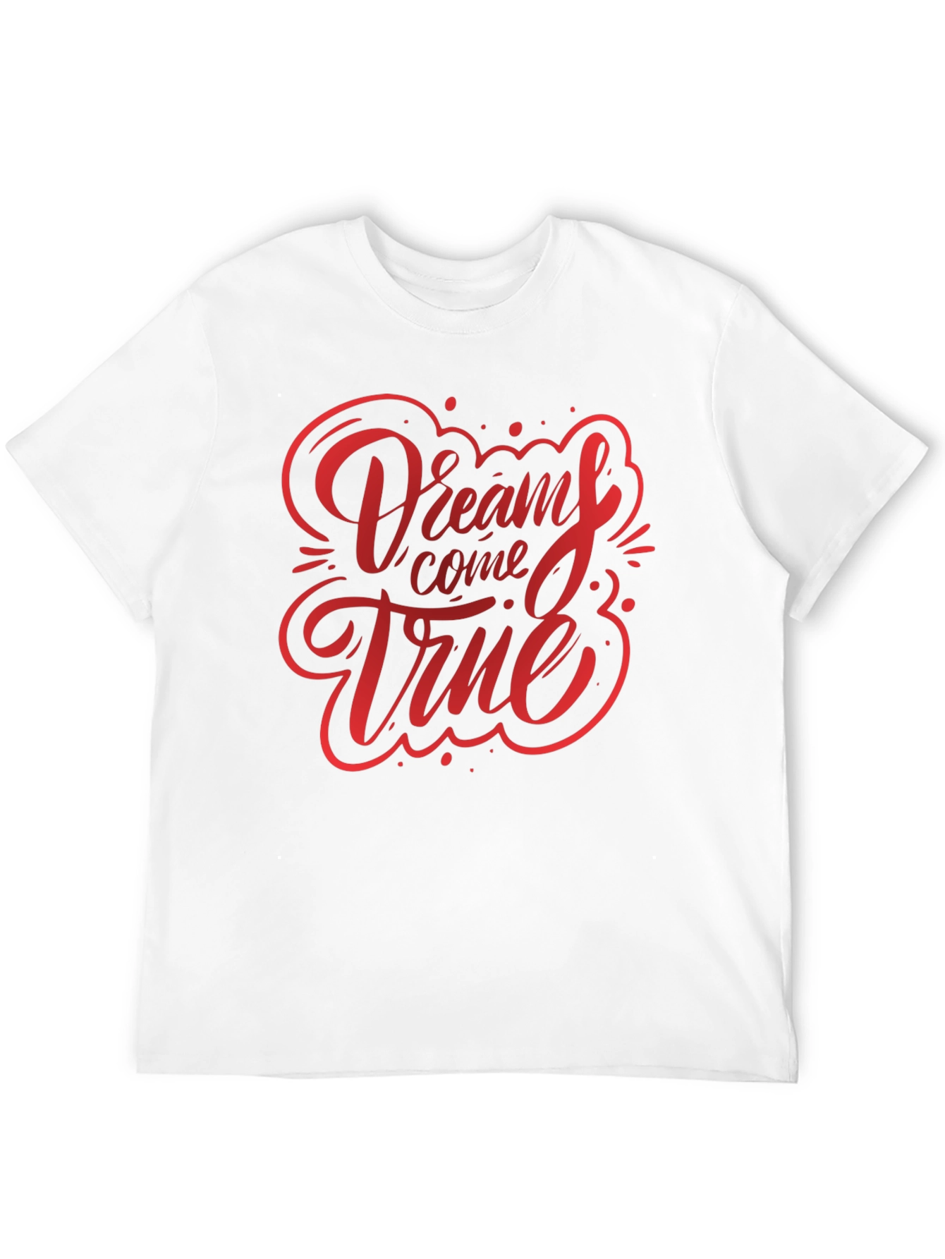 Dreams Come True Graphic Tee - Black Cotton T-Shirt