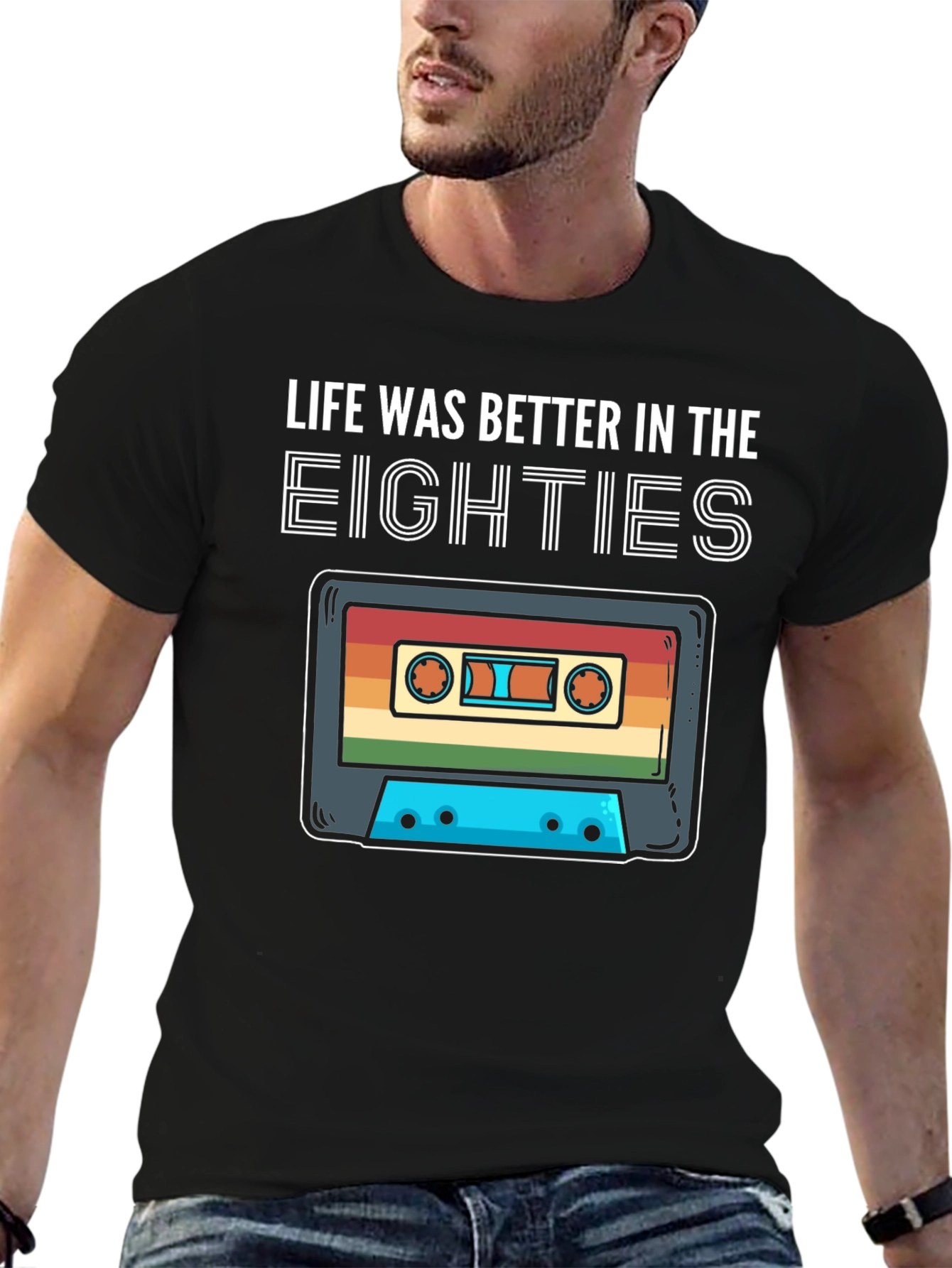 Retro 80s Cassette Tape T-Shirt - Life Was Better
