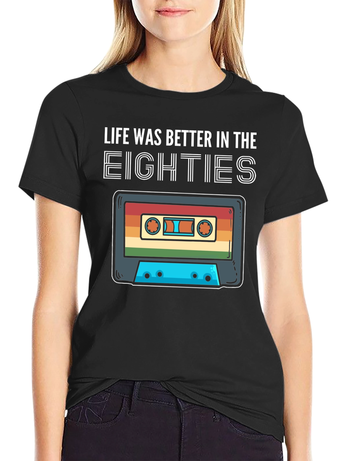 Retro 80s Cassette Tape T-Shirt - Life Was Better