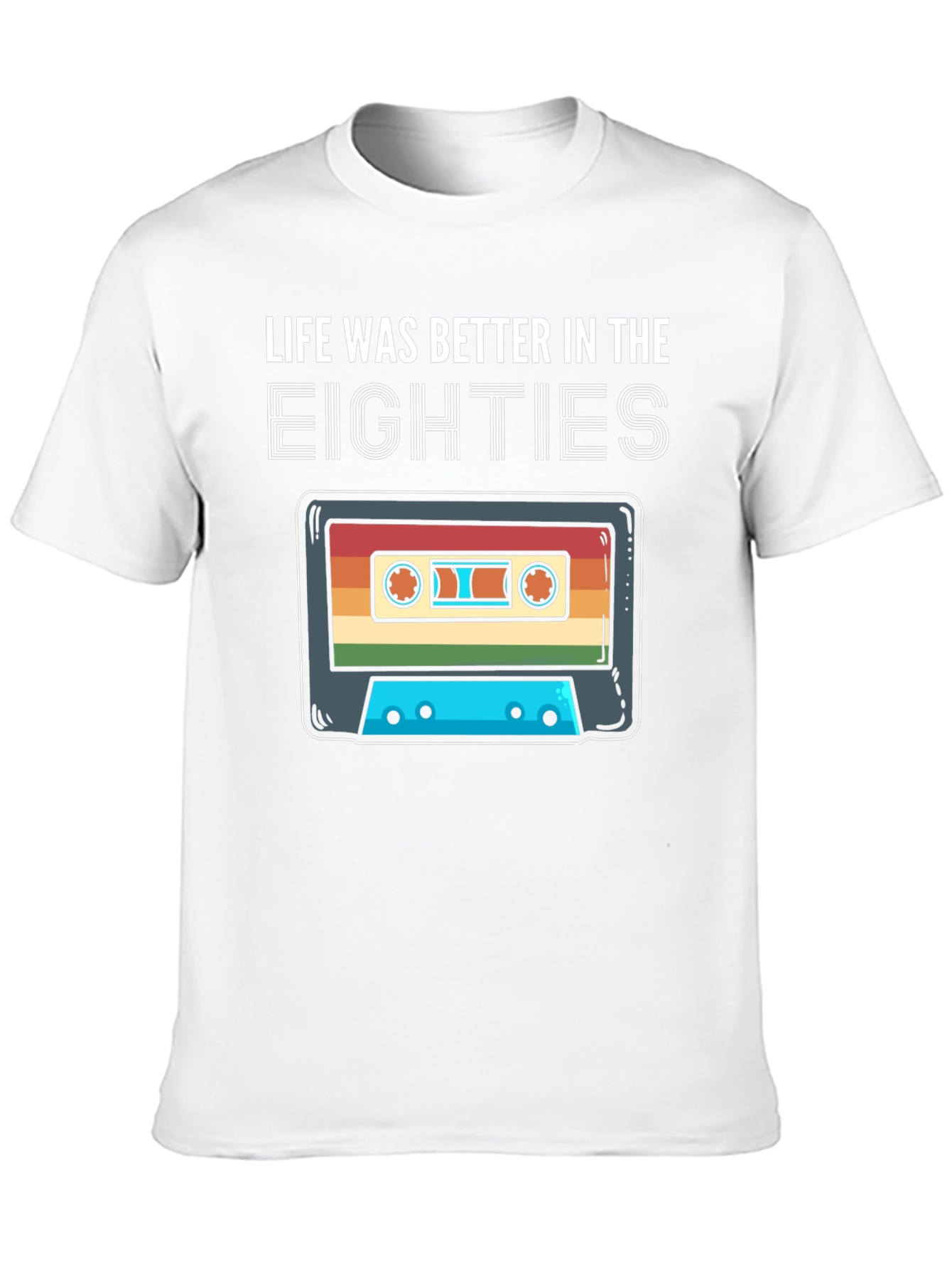 Retro 80s Cassette Tape T-Shirt - Life Was Better