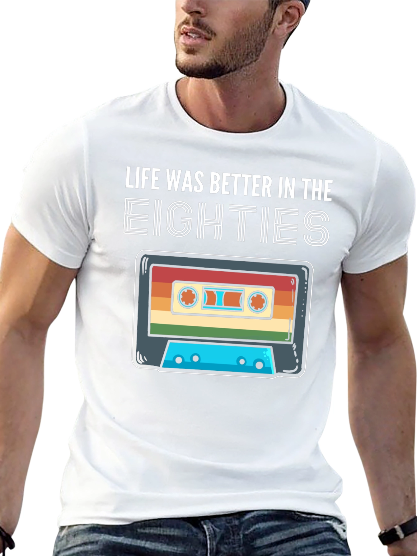 Retro 80s Cassette Tape T-Shirt - Life Was Better