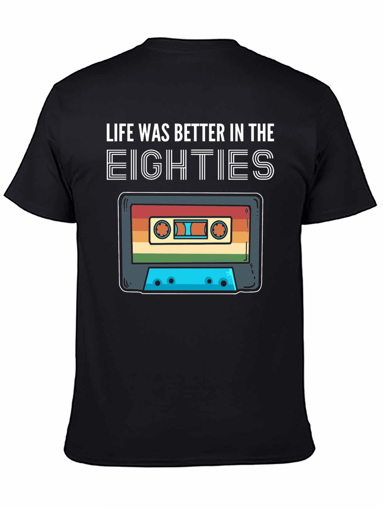 Retro 80s Cassette Tape T-Shirt - Life Was Better