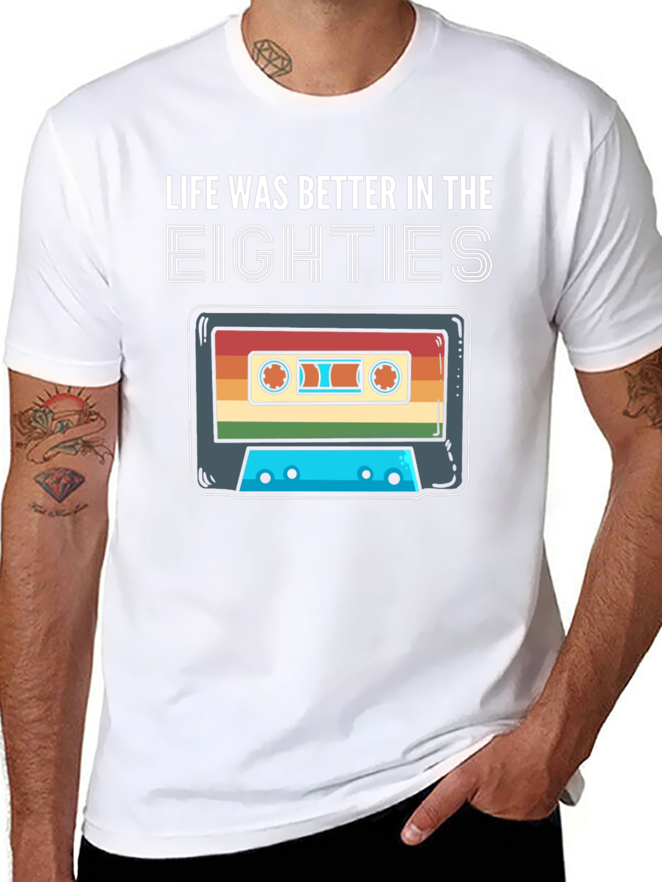 Retro 80s Cassette Tape T-Shirt - Life Was Better