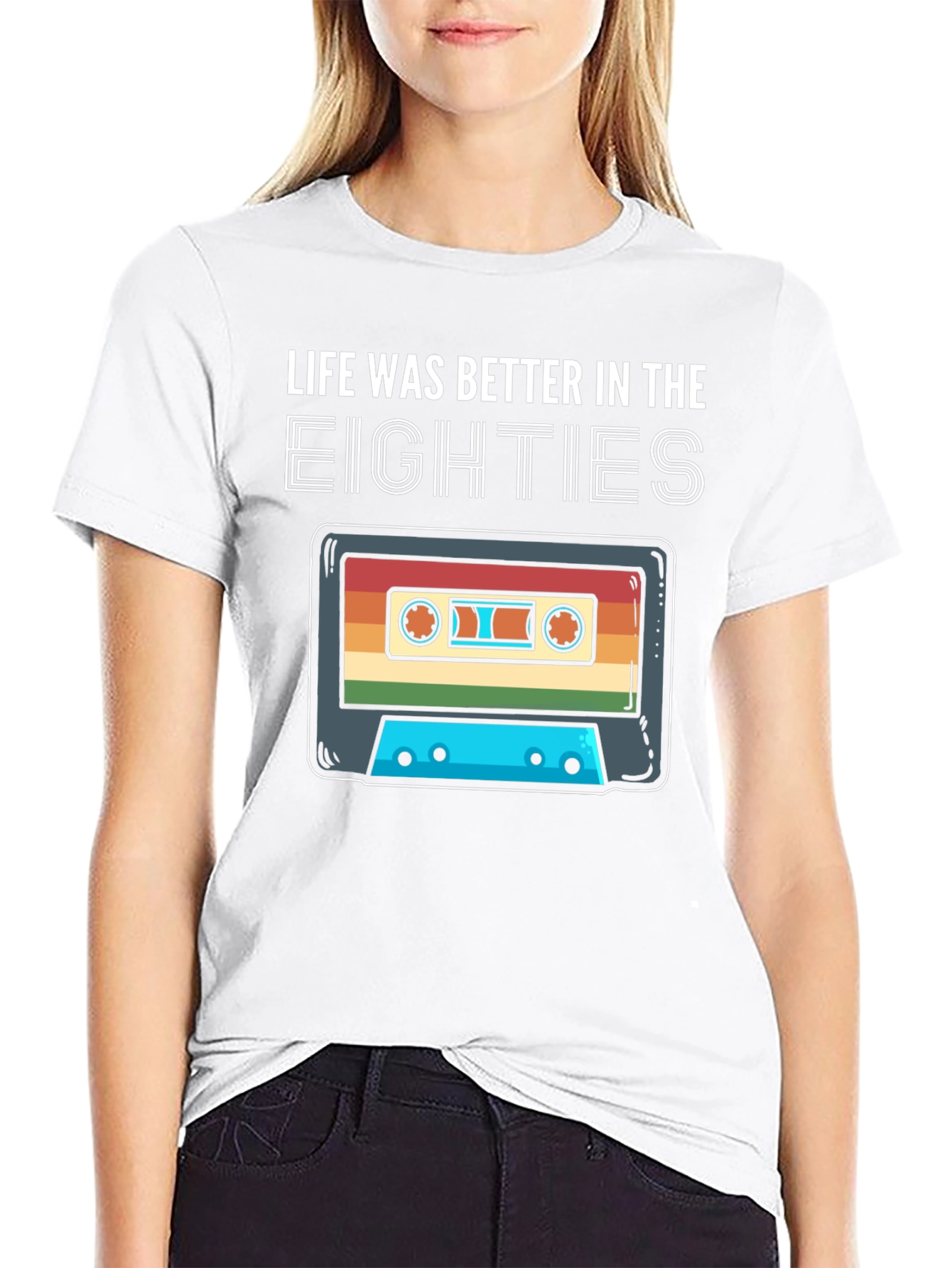 Retro 80s Cassette Tape T-Shirt - Life Was Better