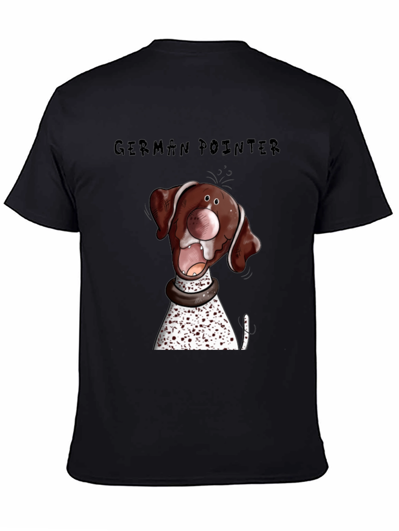German Pointer Dog Cartoon Graphic Tee