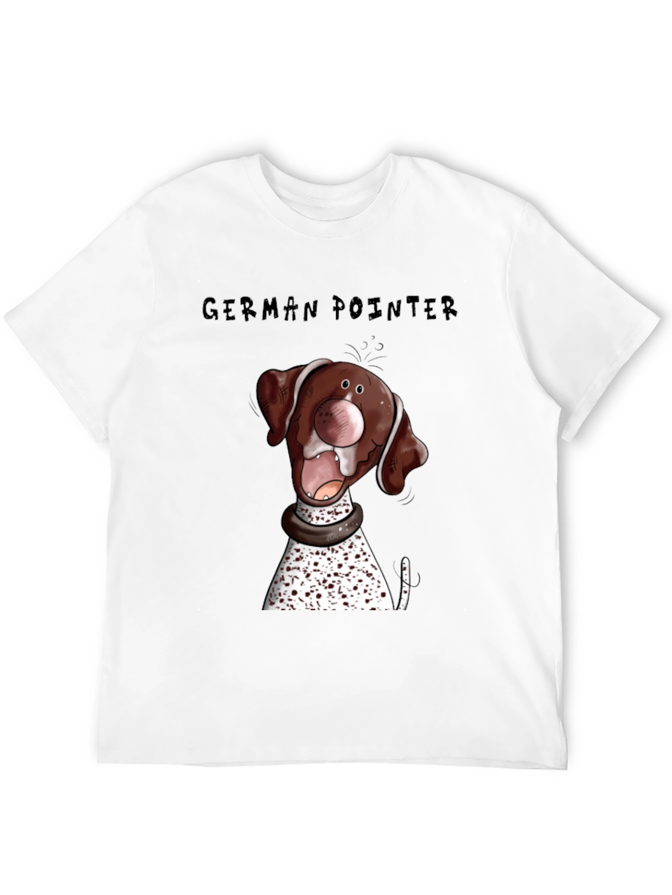 German Pointer Dog Cartoon Graphic Tee
