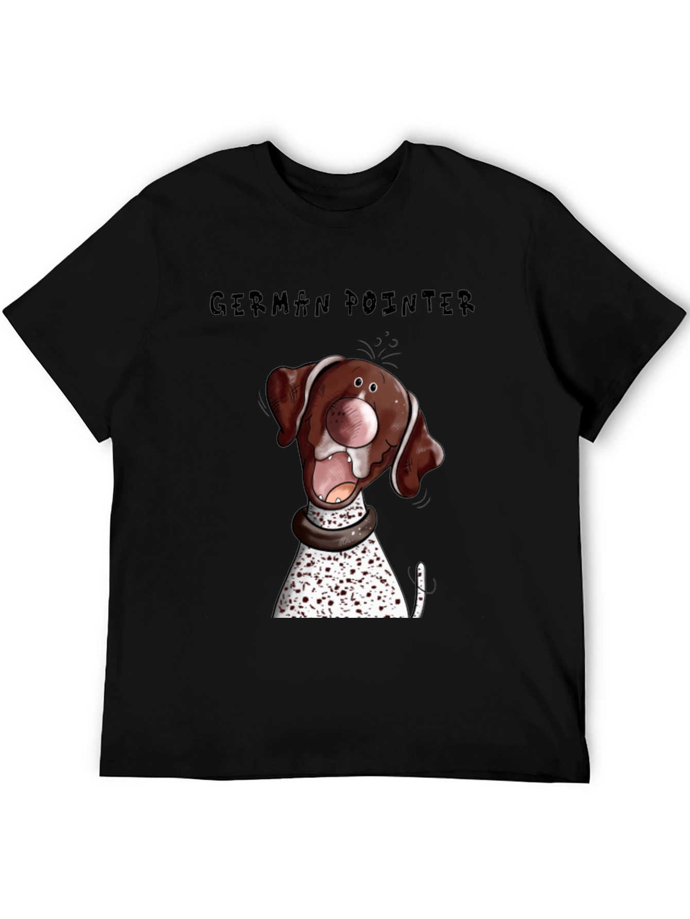 German Pointer Dog Cartoon Graphic Tee