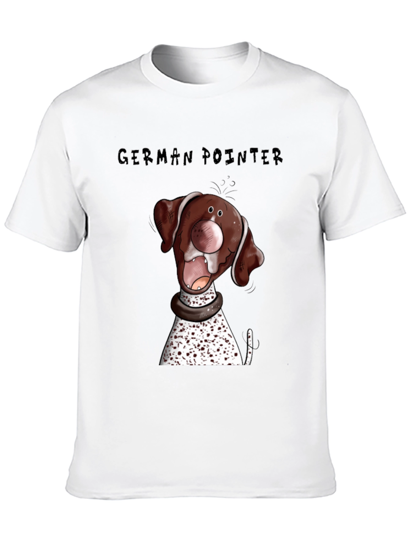 German Pointer Dog Cartoon Graphic Tee