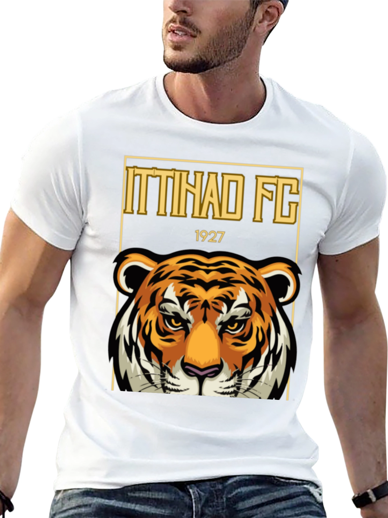 Ittihad FC Tiger Graphic T-Shirt - Black