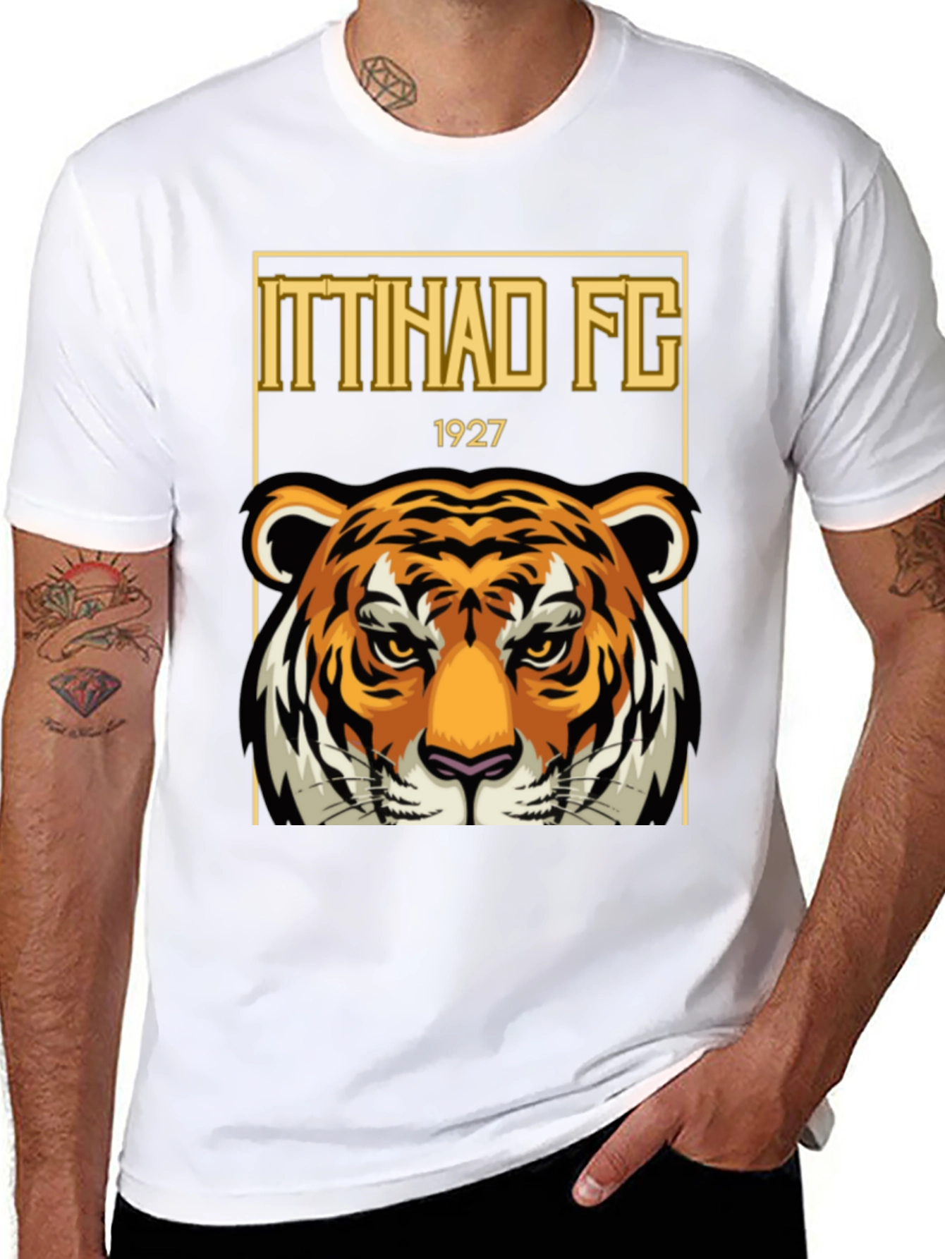 Ittihad FC Tiger Graphic T-Shirt - Black