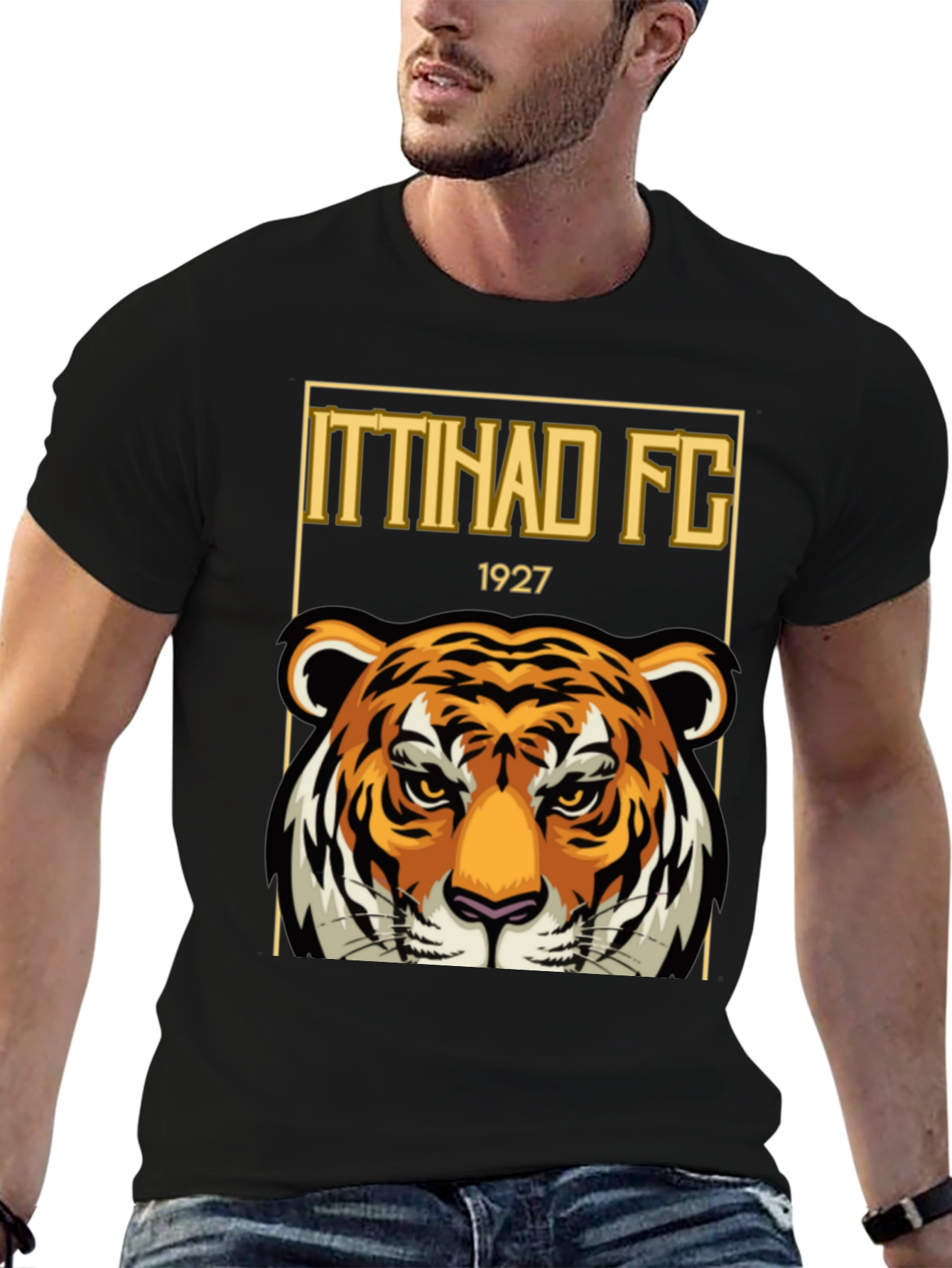 Ittihad FC Tiger Graphic T-Shirt - Black