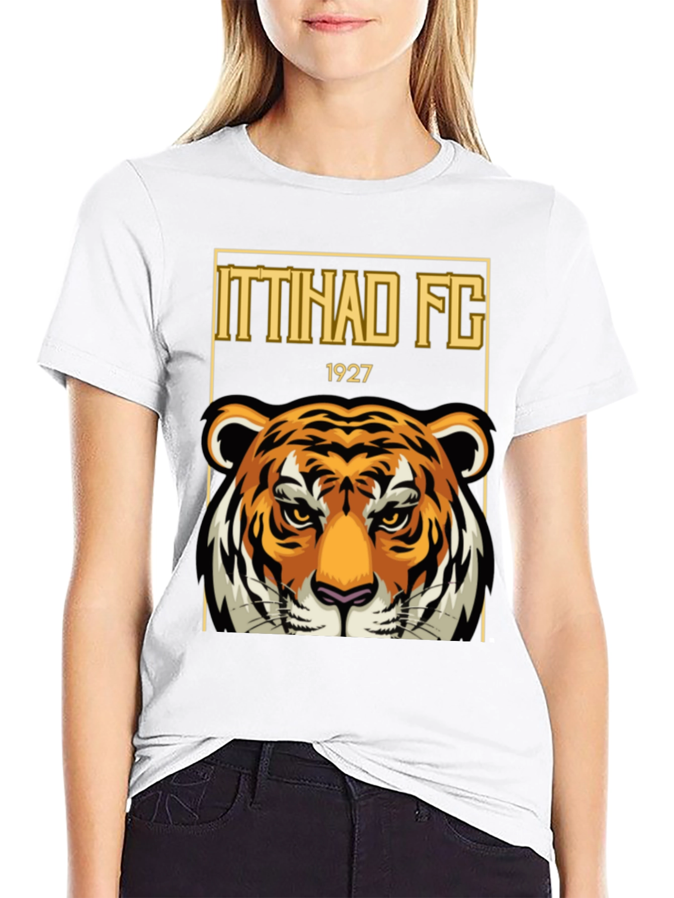 Ittihad FC Tiger Graphic T-Shirt - Black