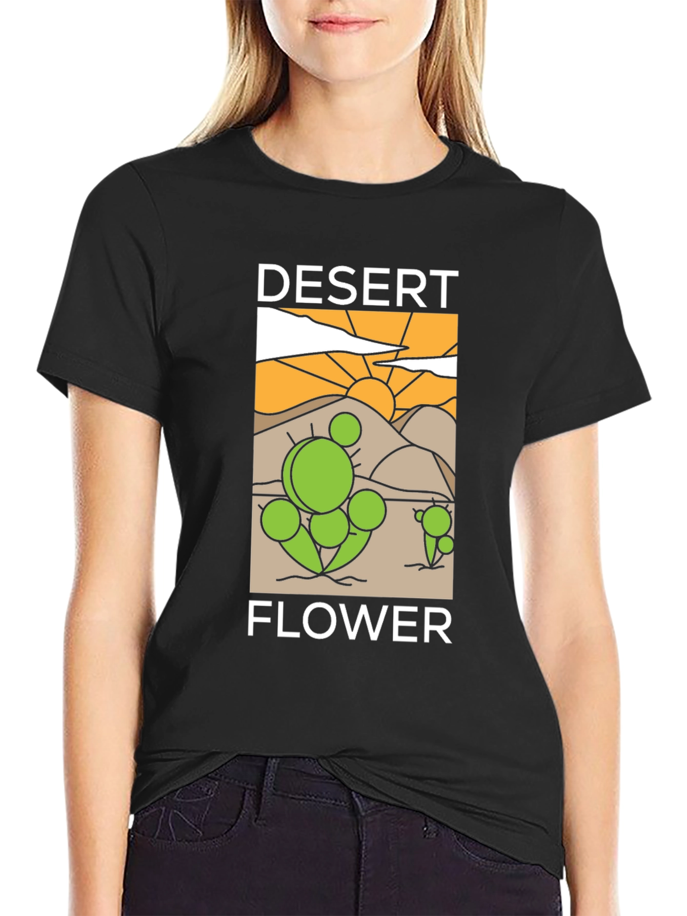 Desert Flower Graphic T-Shirt