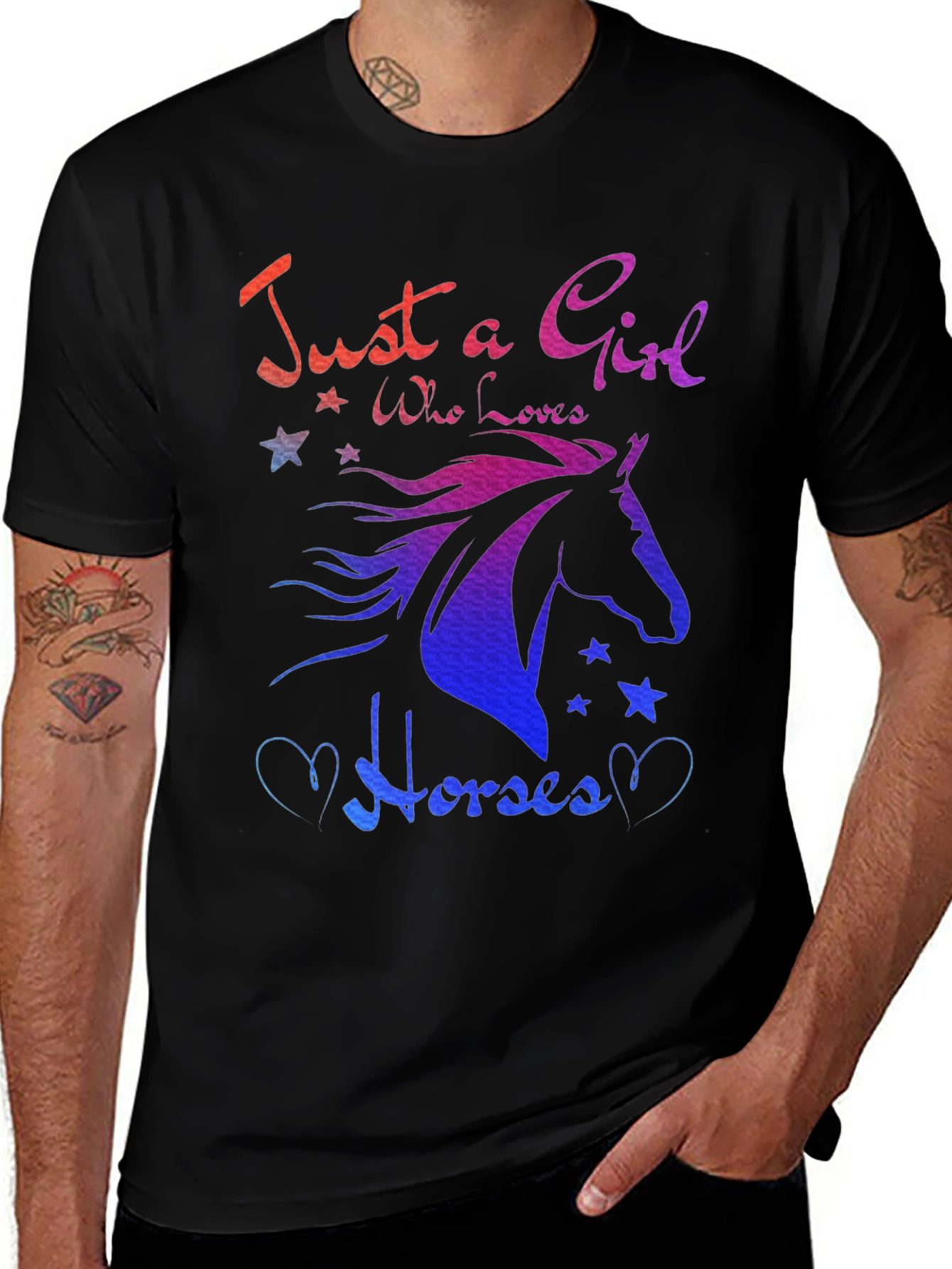 Just A Girl Who Loves Horses Graphic Tee