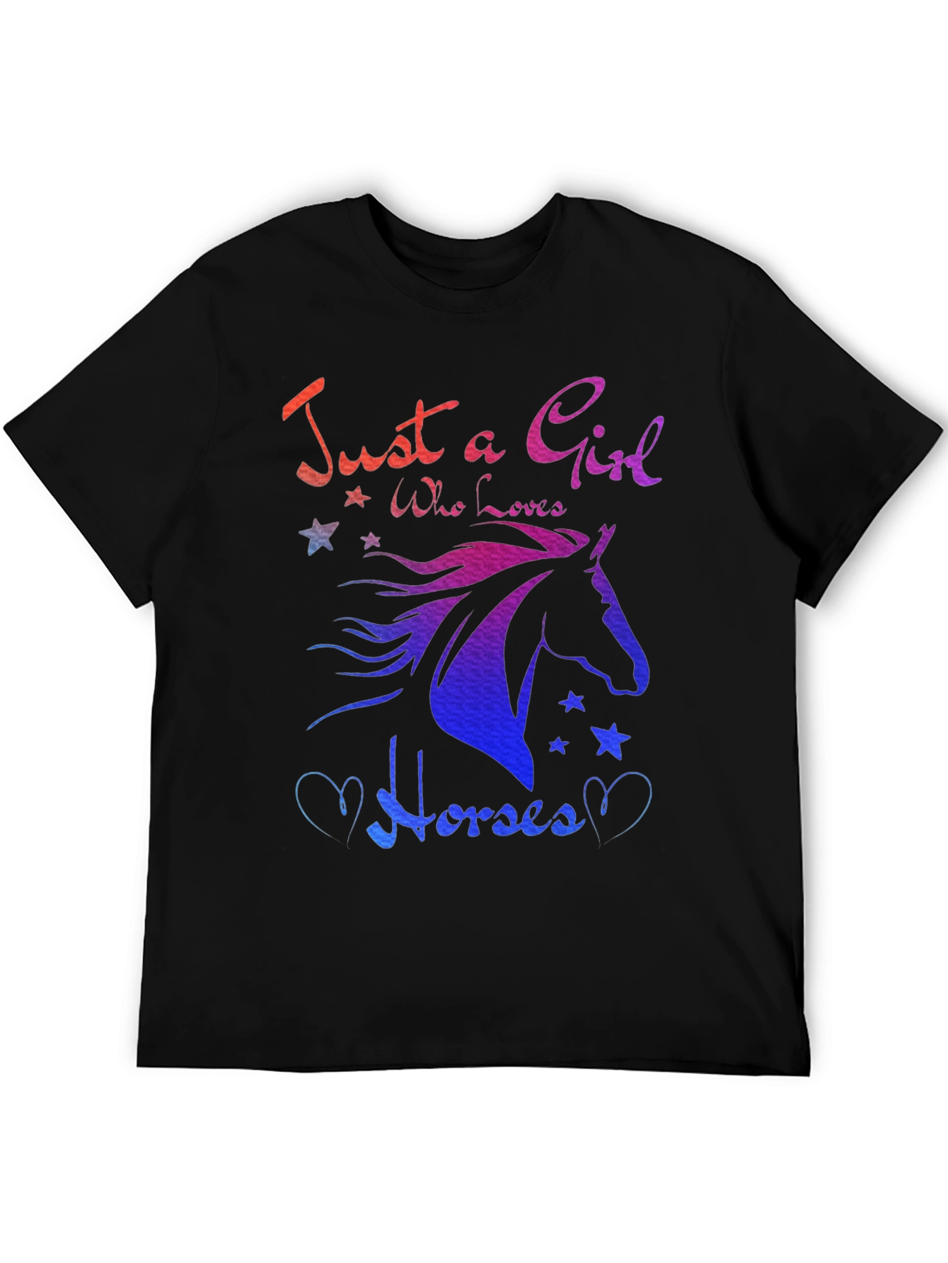 Just A Girl Who Loves Horses Graphic Tee