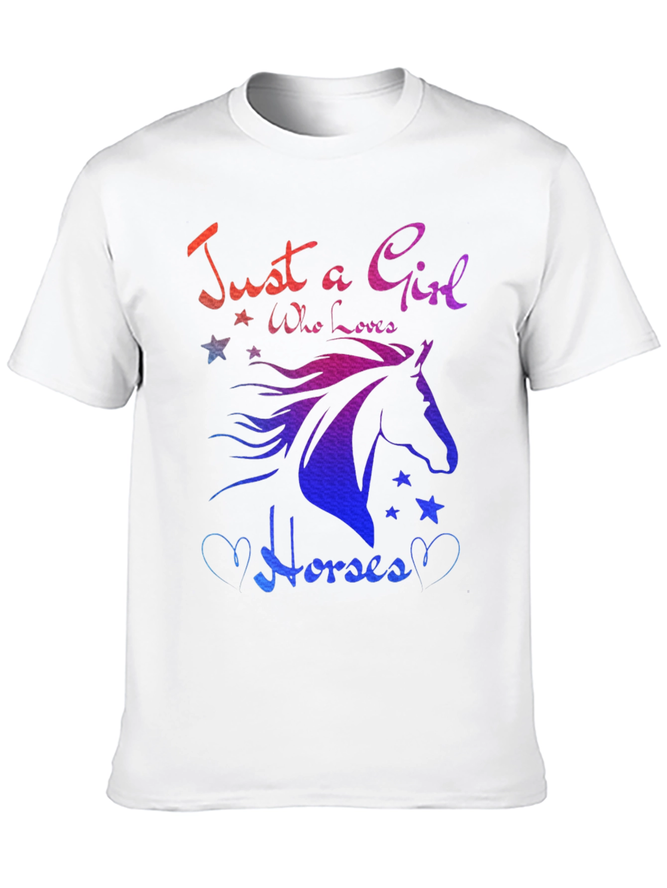 Just A Girl Who Loves Horses Graphic Tee