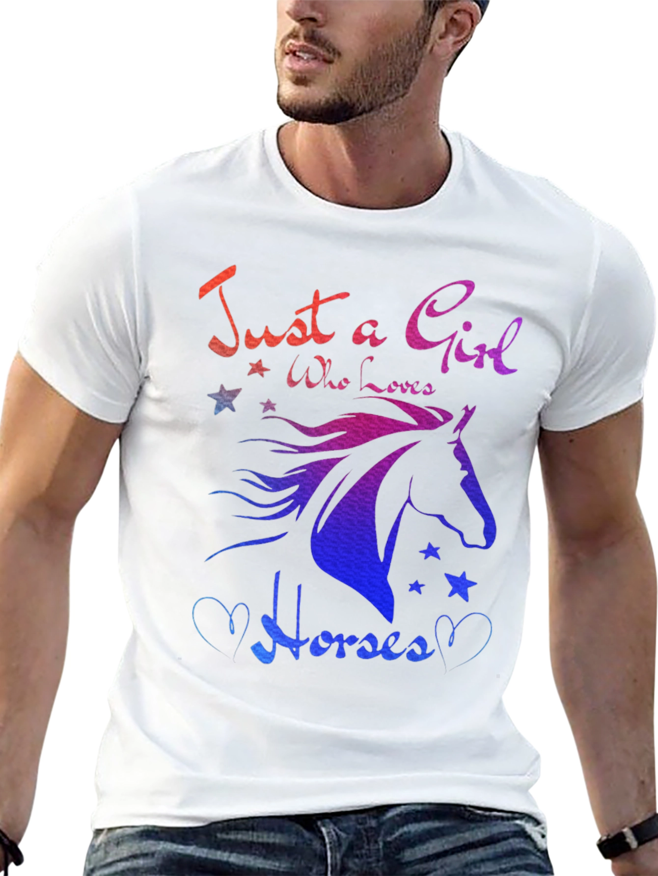 Just A Girl Who Loves Horses Graphic Tee