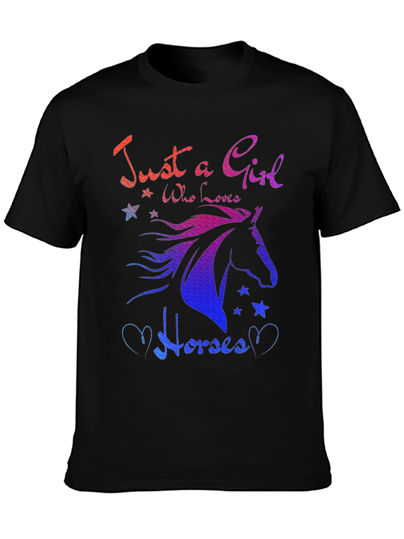 Just A Girl Who Loves Horses Graphic Tee