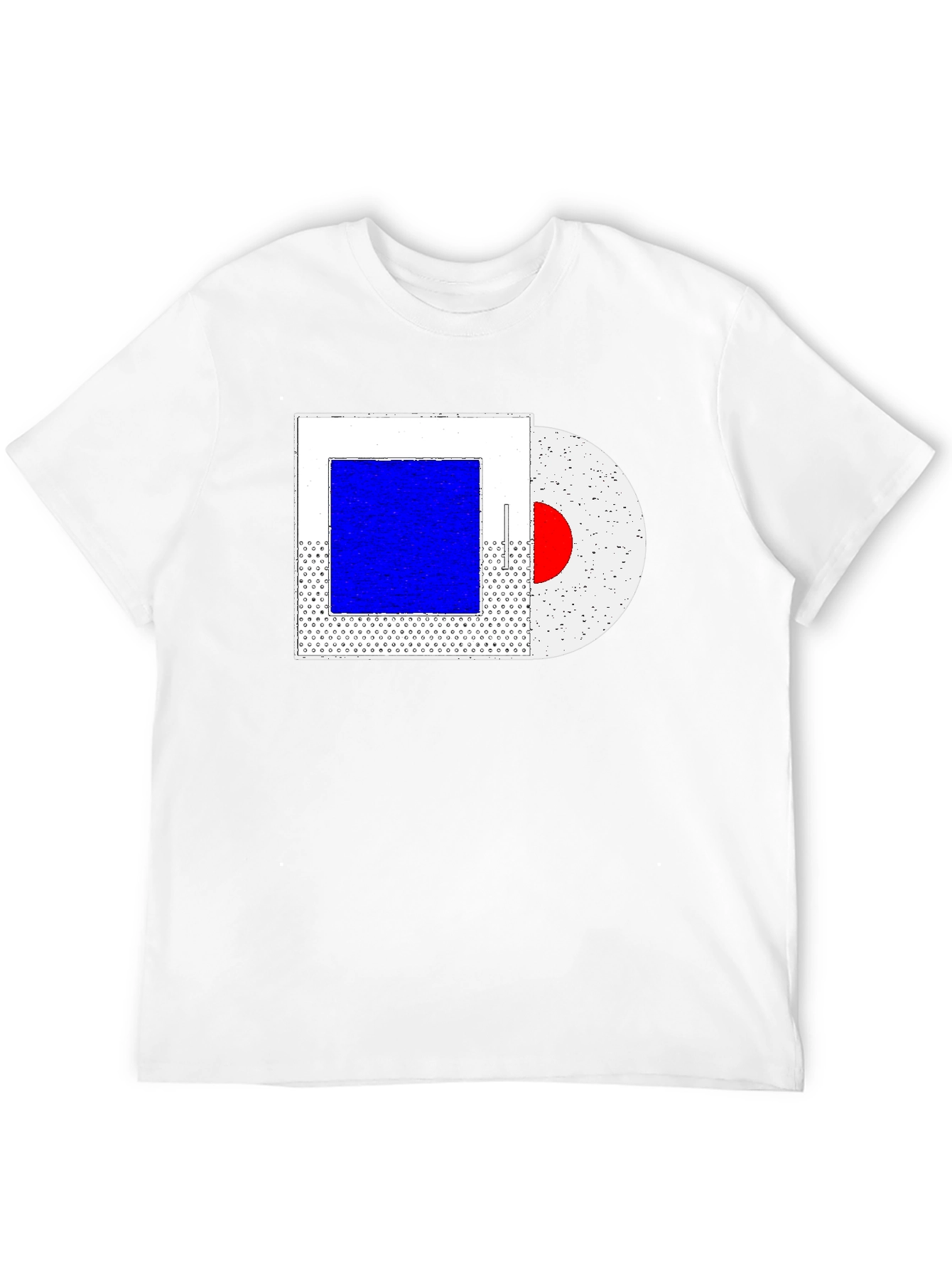 Abstract Art Graphic Tee - Trendy Black T-Shirt