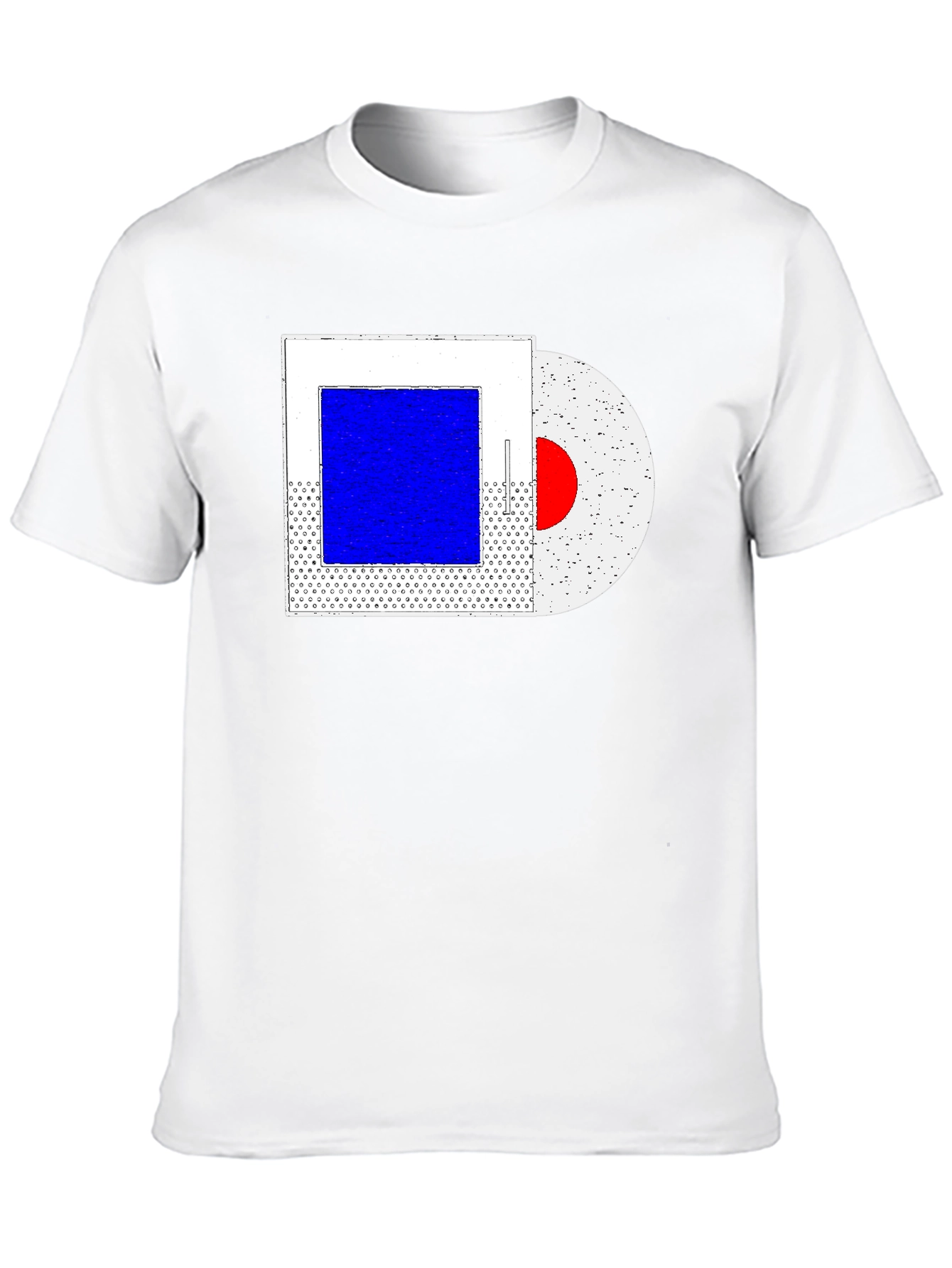 Abstract Art Graphic Tee - Trendy Black T-Shirt