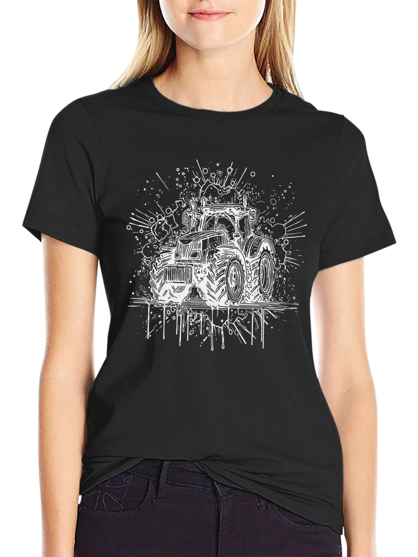 Tractor Graphic Tee - Black