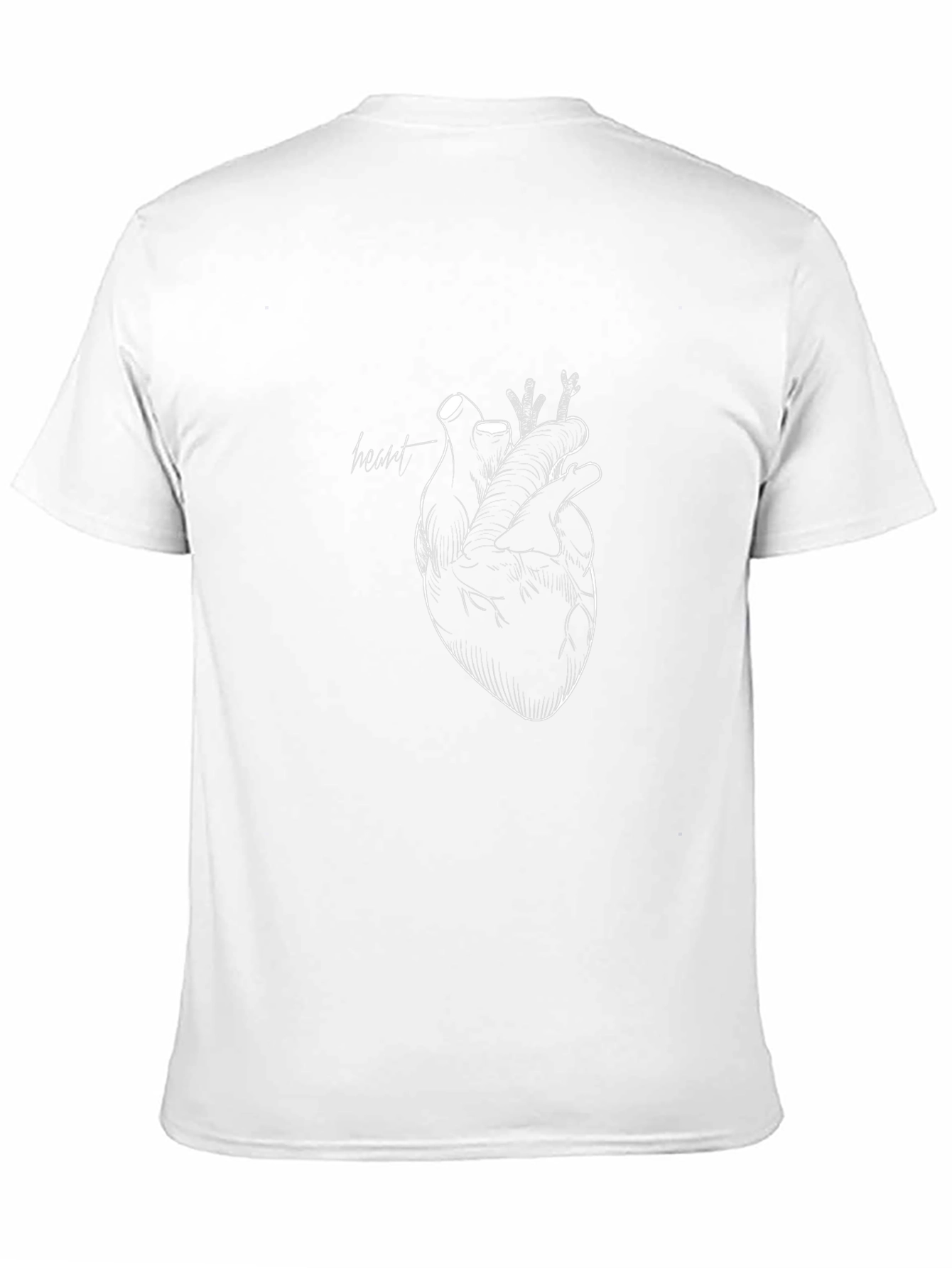 Anatomical Heart Graphic Tee - Black Unisex T-Shirt
