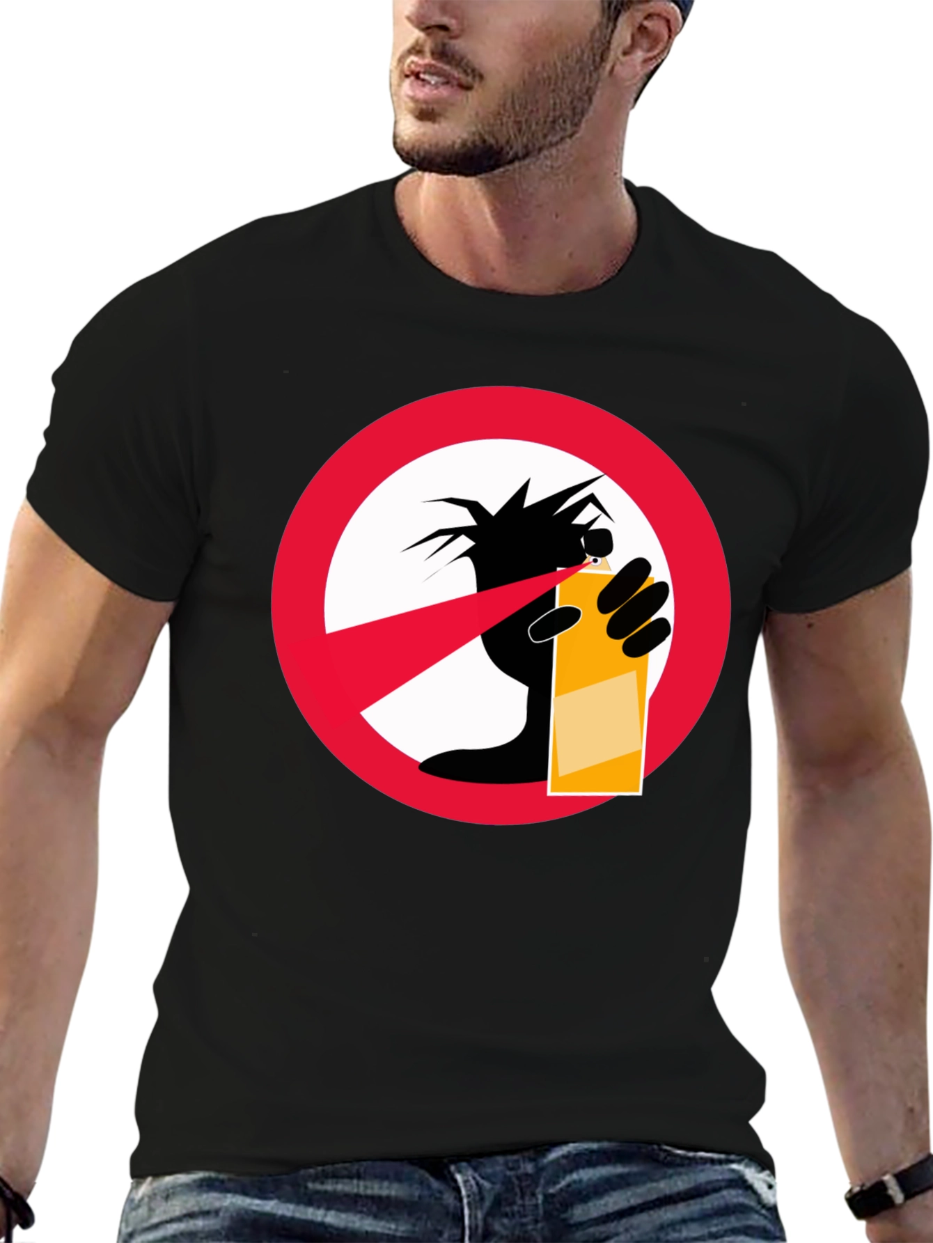 No Graffiti Black T-Shirt