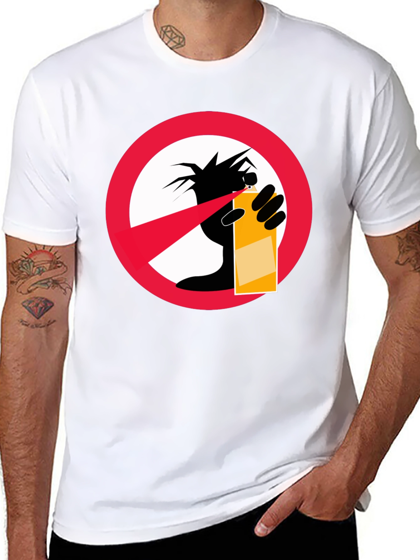 No Graffiti Black T-Shirt