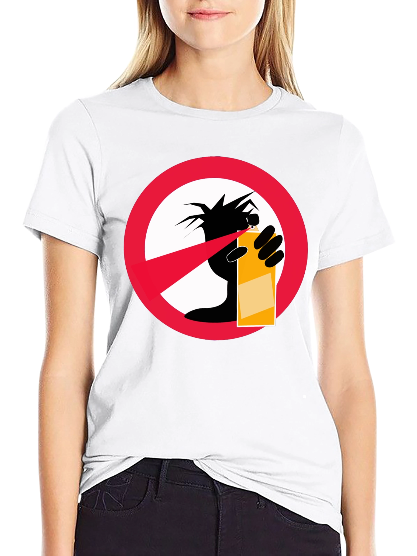 No Graffiti Black T-Shirt