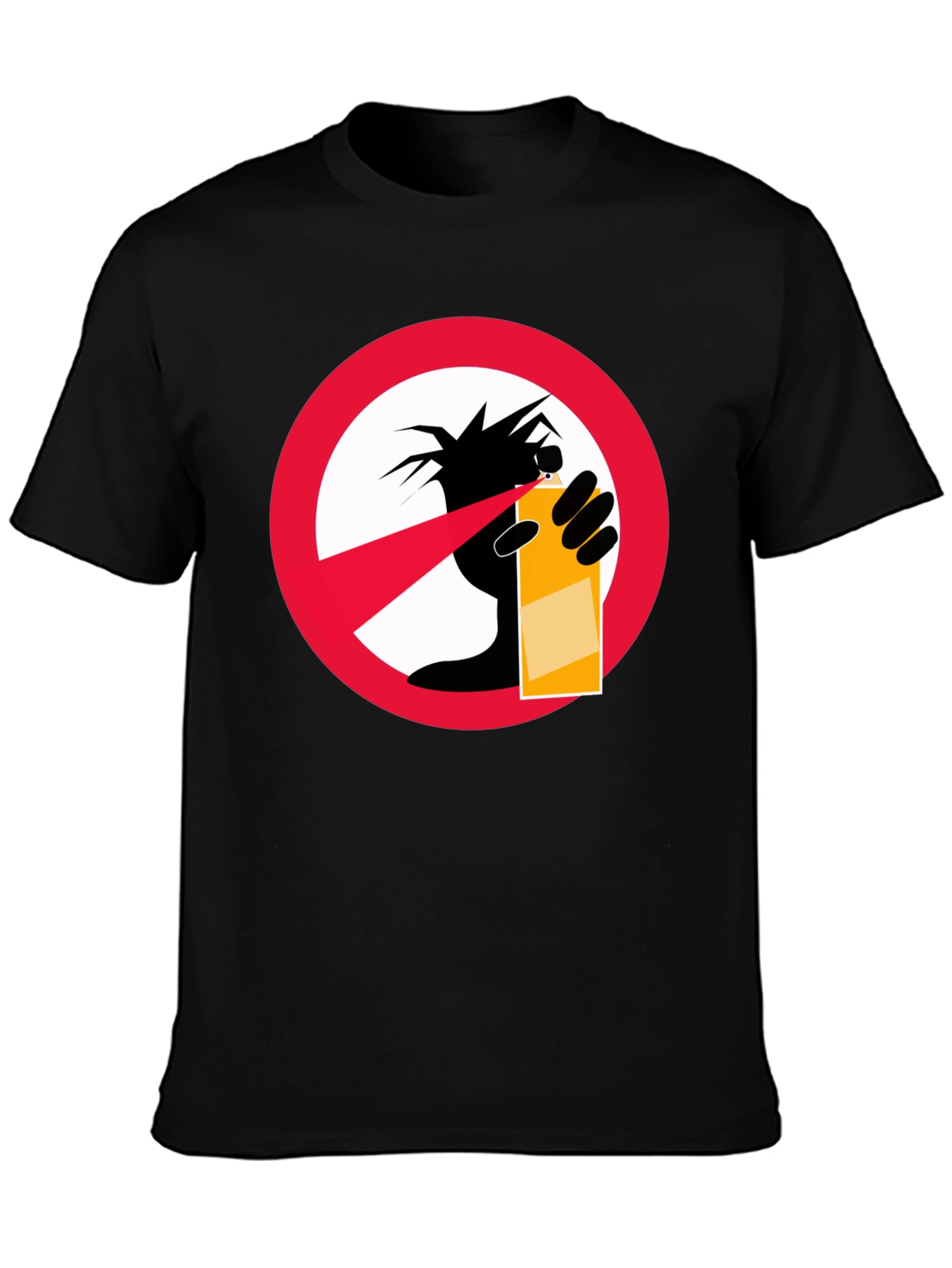 No Graffiti Black T-Shirt