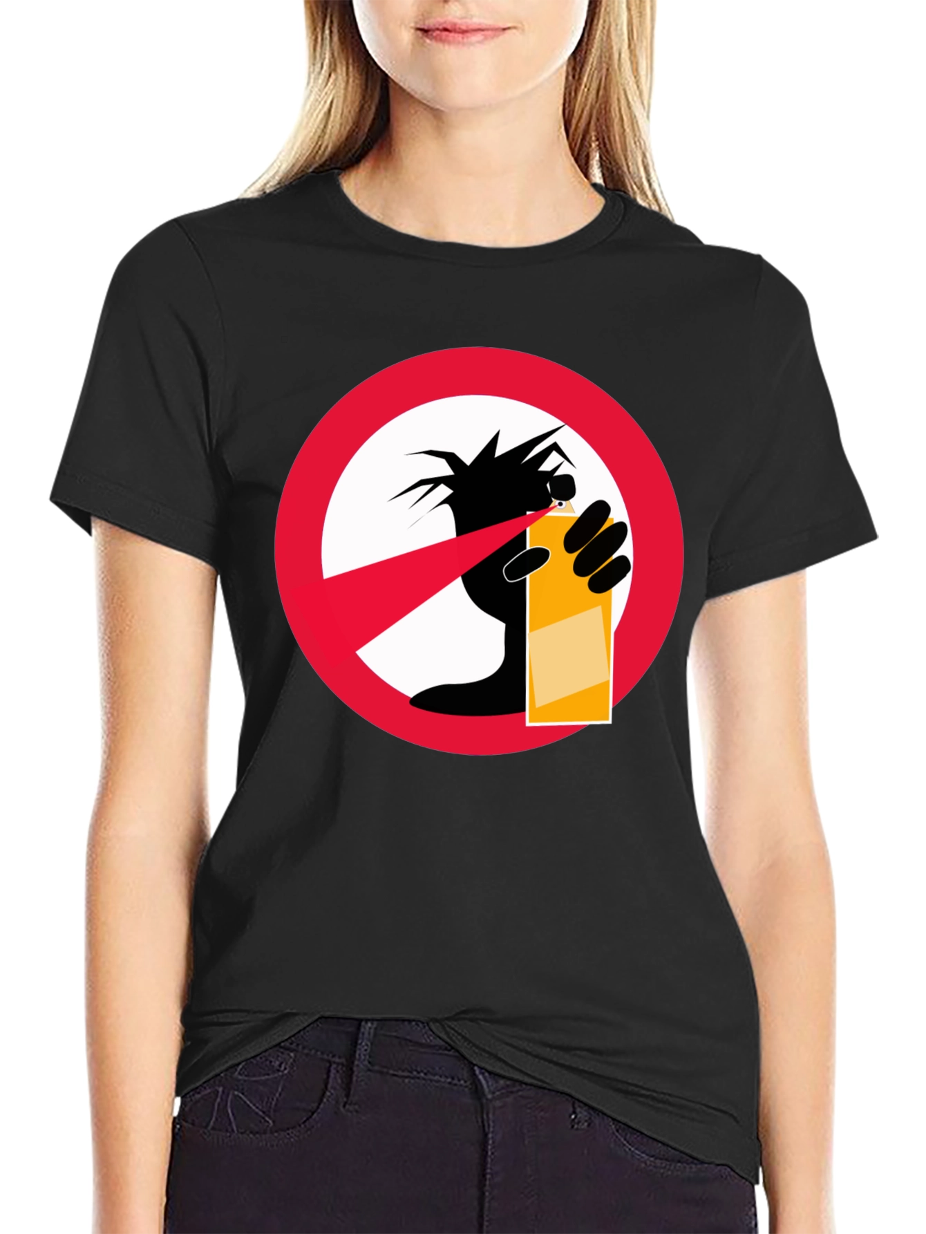 No Graffiti Black T-Shirt