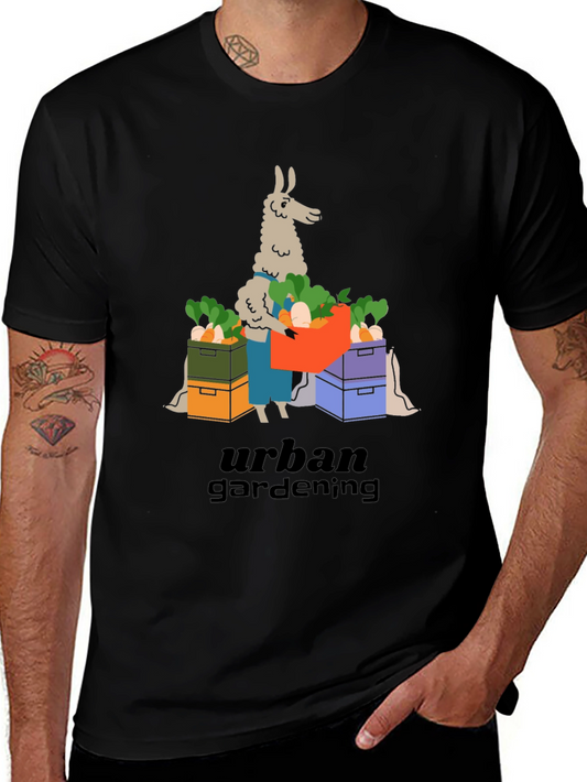 Urban Gardening Llama T-Shirt