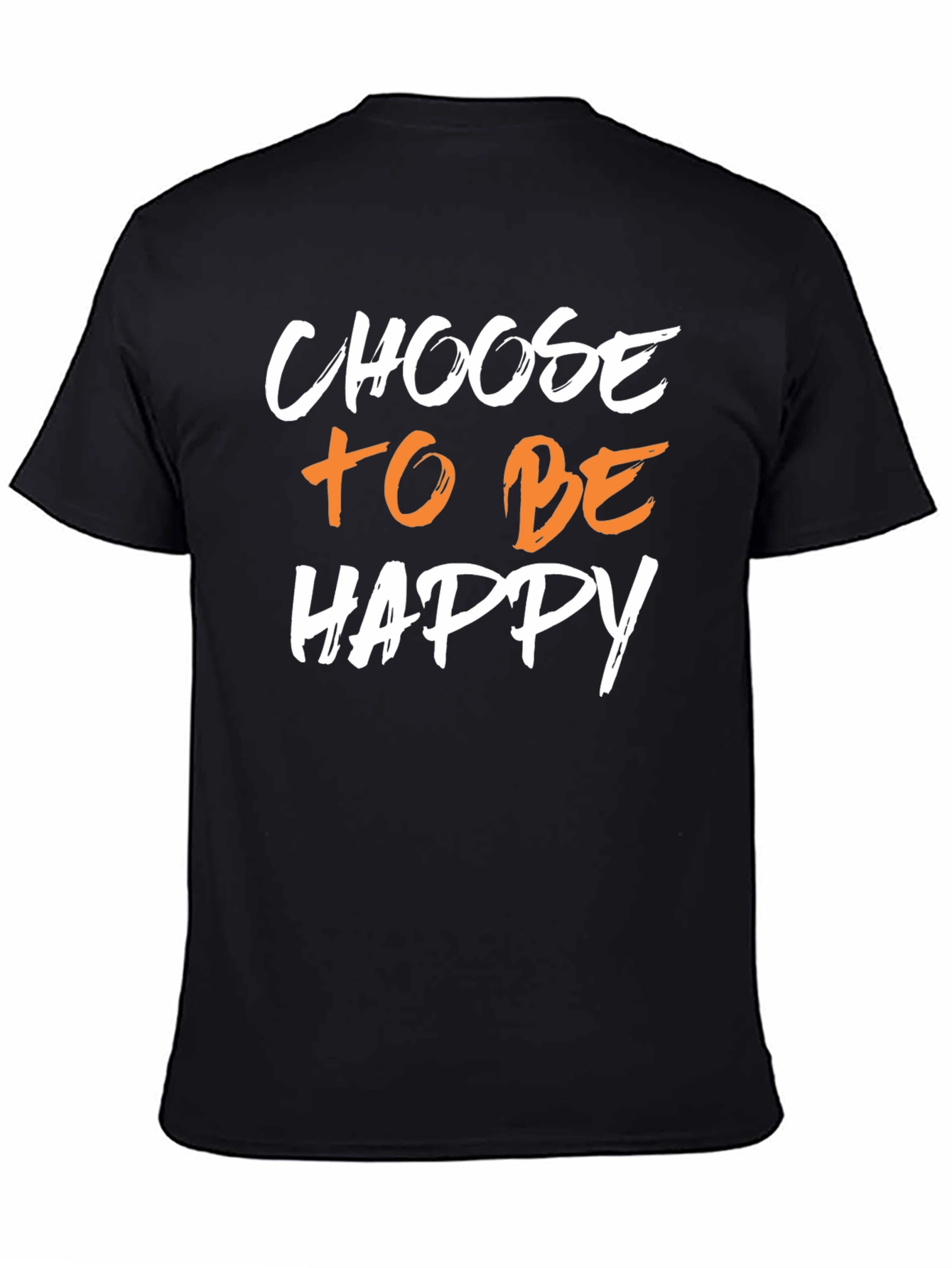 Choose to be Happy Graphic Tee - Black